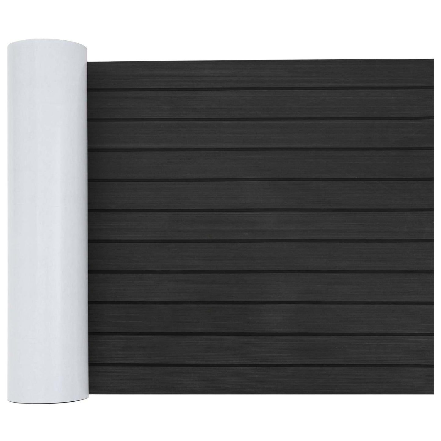vidaXL Ματ Σκάφους Ριγέ Σκούρο Γκρι και Μαύρο 240 x 60 cm EVA