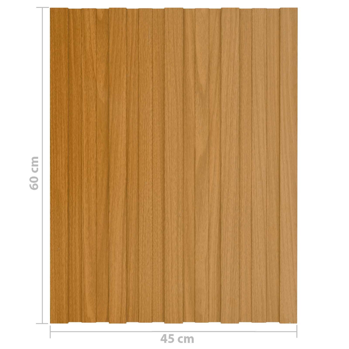 vidaXL Πάνελ οροφής 36 pcs Φυσικό 60 x 45 cm Γαλβανισμένος χάλυβας