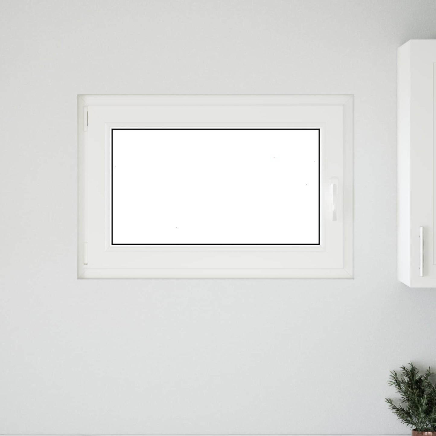 Παράθυρο Κάτω Στρώματος RISOR 90 x 70 cm PVC και Γυαλί Λευκό