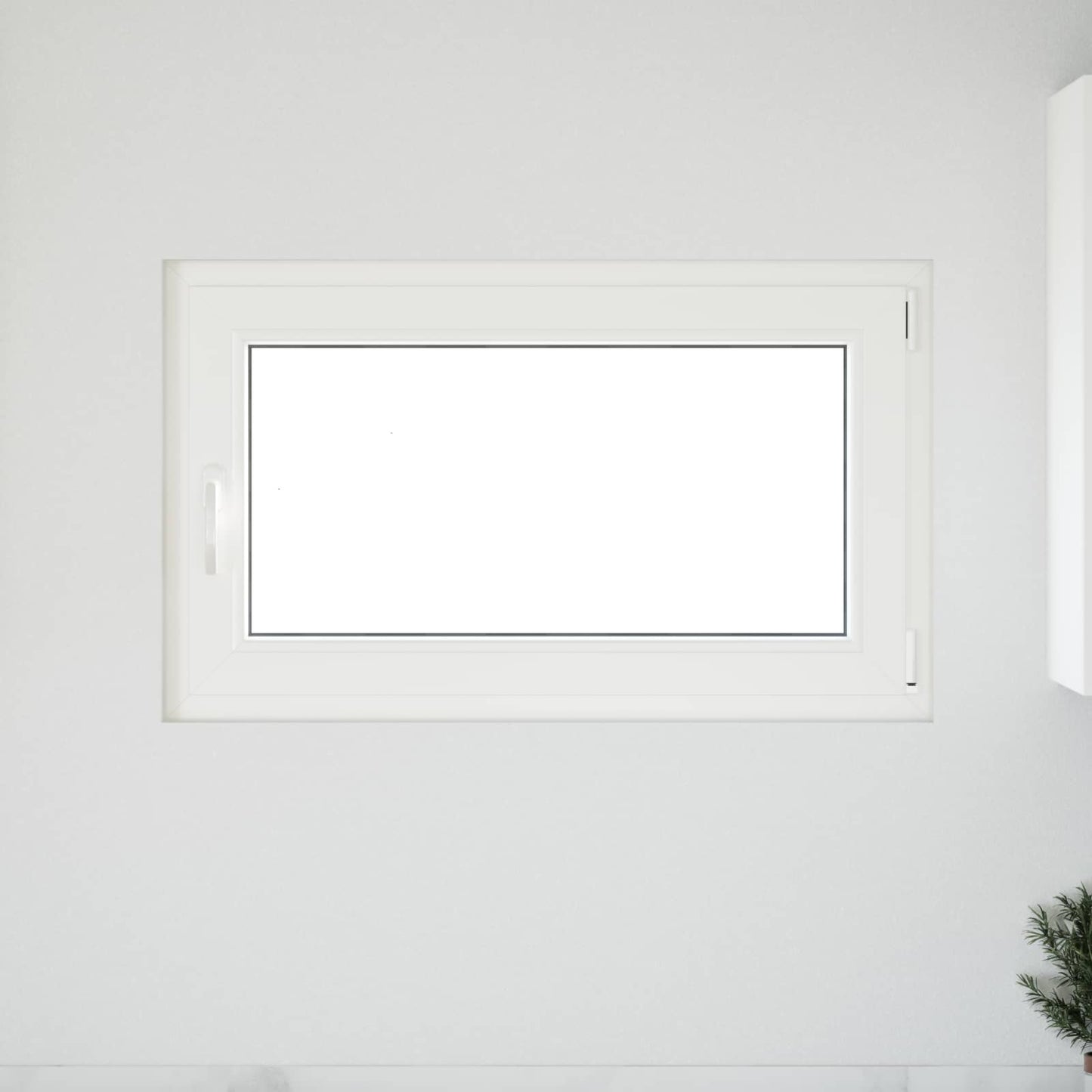 Παράθυρο Κάτω Στρώματος RISOR 100 x 60 cm PVC και Γυαλί Λευκό