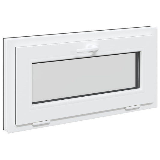 vidaXL Παράθυρο Κάτω Στρώματος RISOR 80 x 40 cm PVC και Γυαλί Ανθρακί