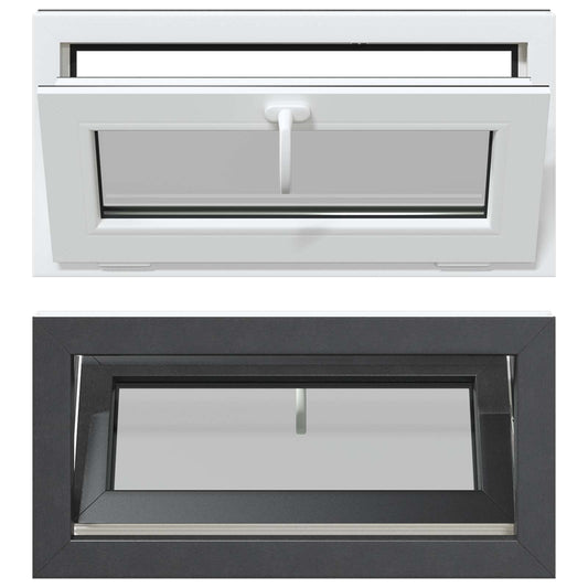vidaXL Παράθυρο Κάτω Στρώματος RISOR 80 x 40 cm PVC και Γυαλί
