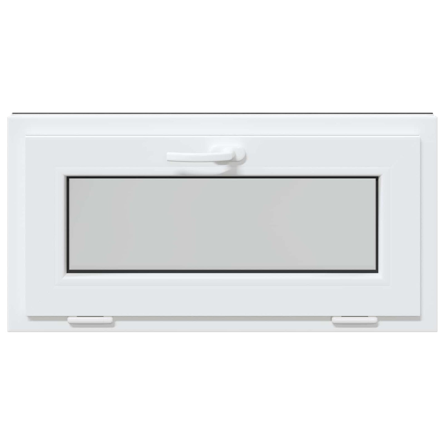 vidaXL Παράθυρο Κάτω Στρώματος RISOR 80 x 40 cm PVC και Γυαλί Ανθρακί