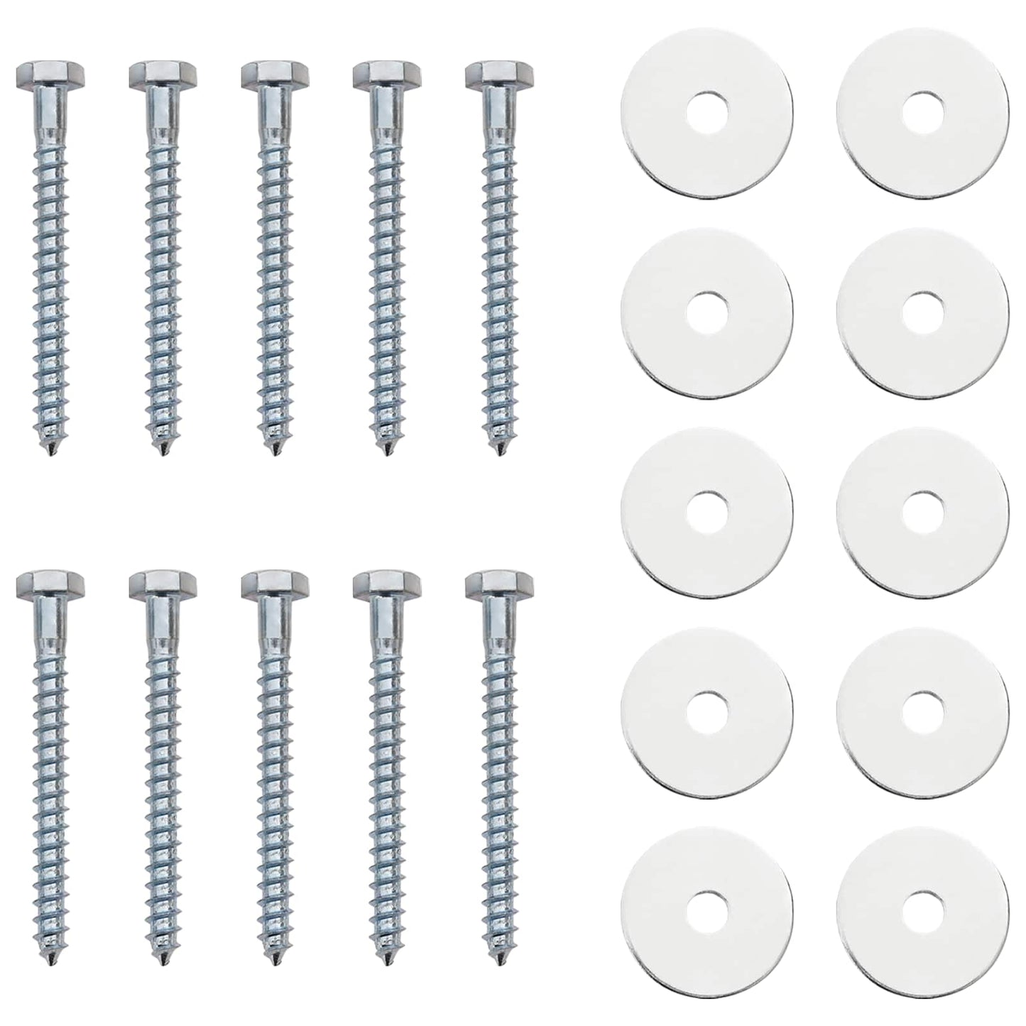 vidaXL Γείωση 10 pcs Ασημί Ø10 x 30 εκ Γαλβανισμένο Μέταλλο