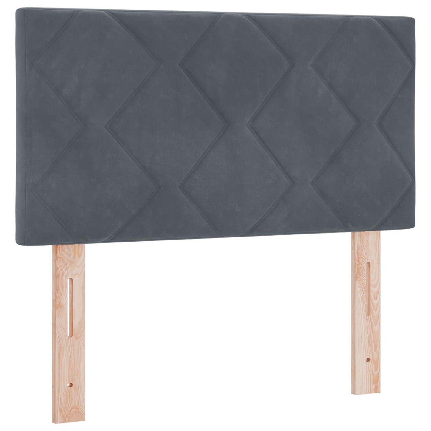 vidaXL Κρεβάτι box spring με στρώμα Σκούρο Γκρι 80 x 200 cm Βελούδο