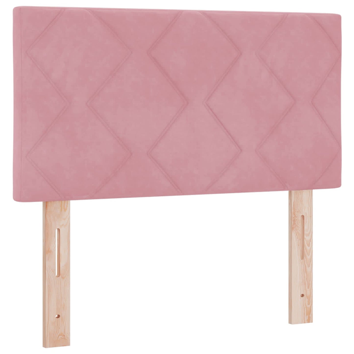 vidaXL Κρεβάτι box spring με στρώμα Ροζ 80 x 200 cm Βελούδο