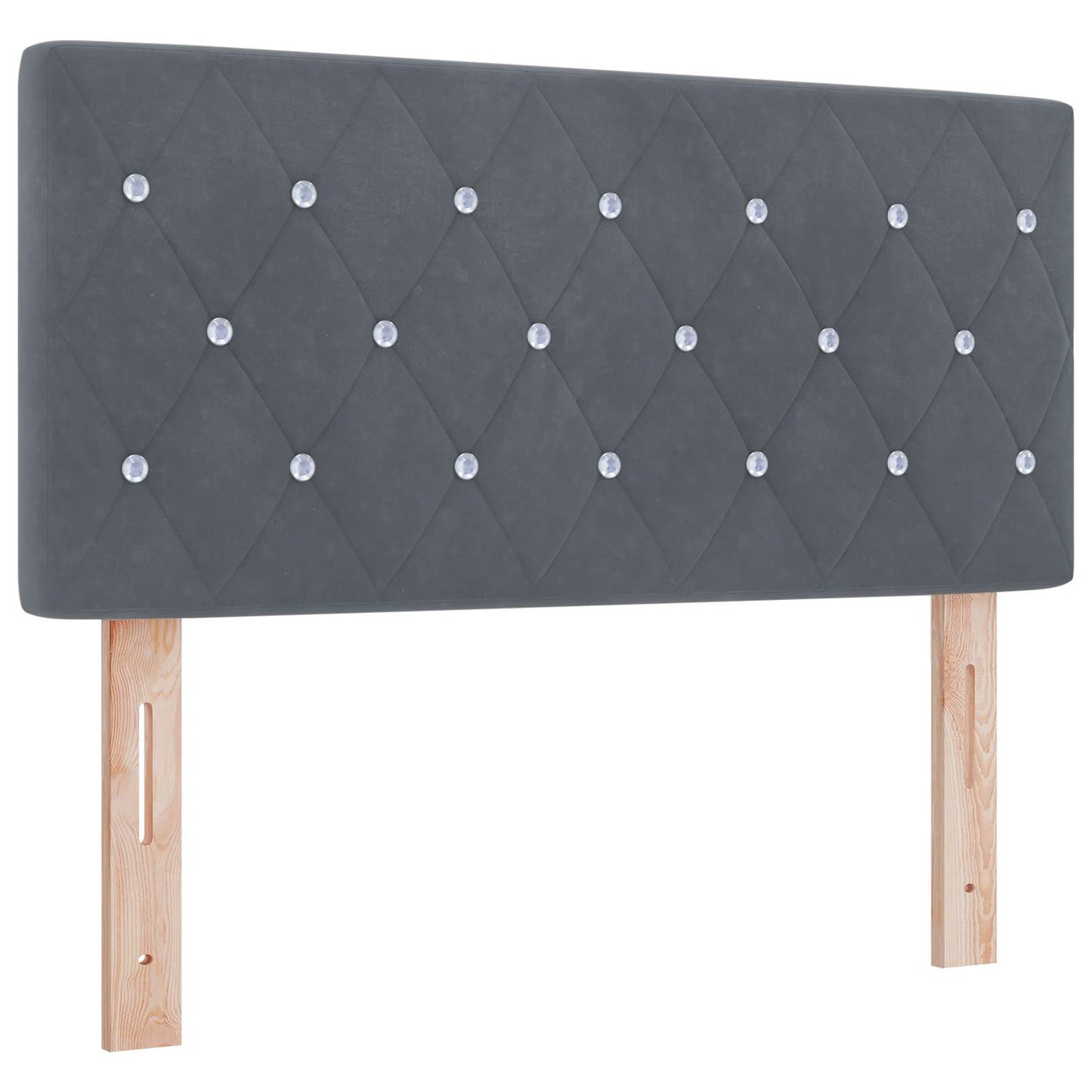 vidaXL Κρεβάτι box spring με στρώμα Σκούρο Γκρι 120 x 200 cm Βελούδο
