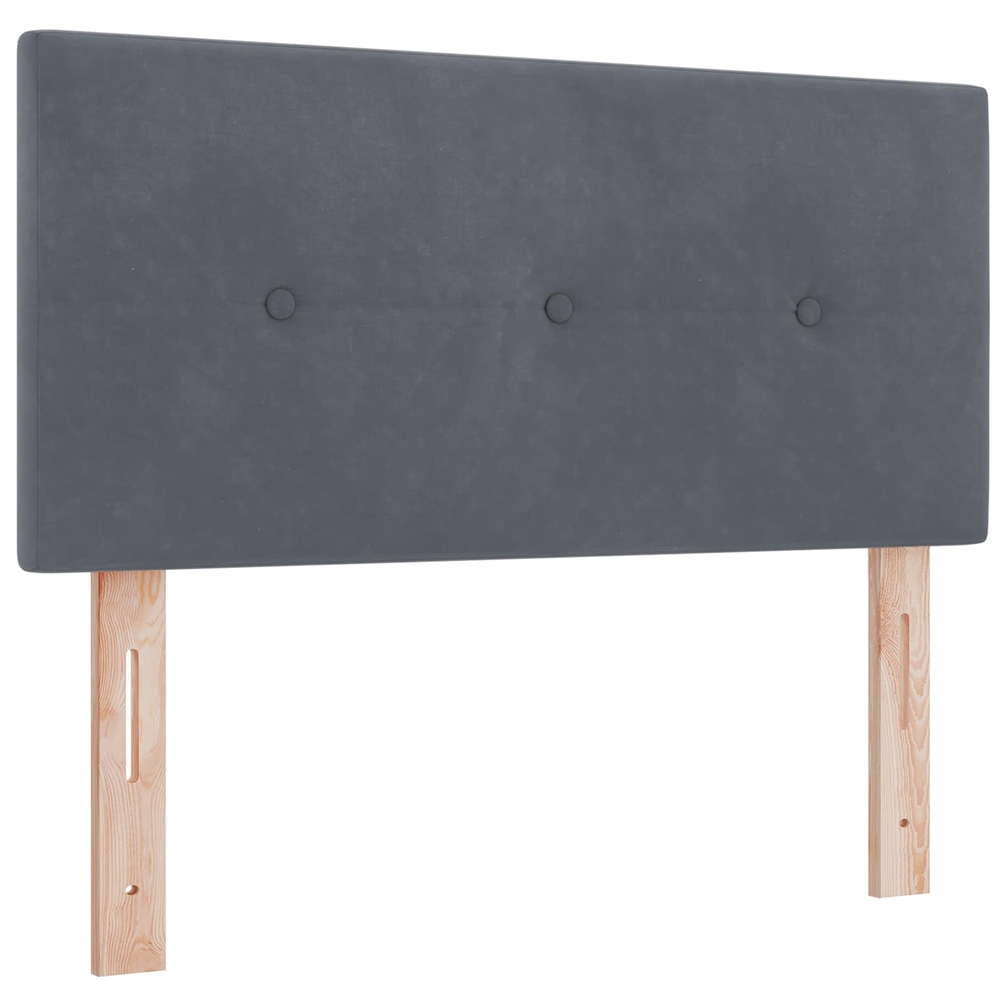 vidaXL Κρεβάτι box spring με στρώμα Σκούρο Γκρι 120 x 200 cm Βελούδο