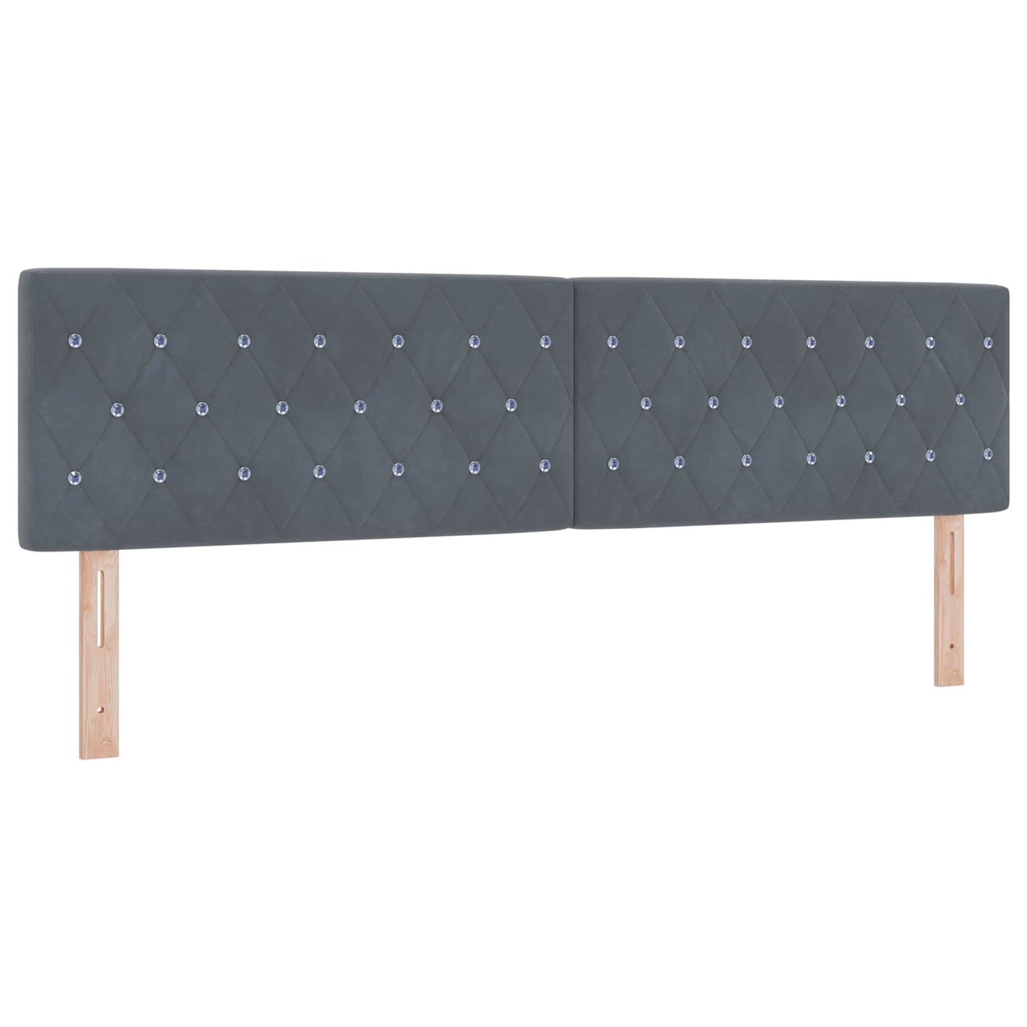vidaXL Κρεβάτι box spring με στρώμα Σκούρο Γκρι 180 x 200 cm Βελούδο
