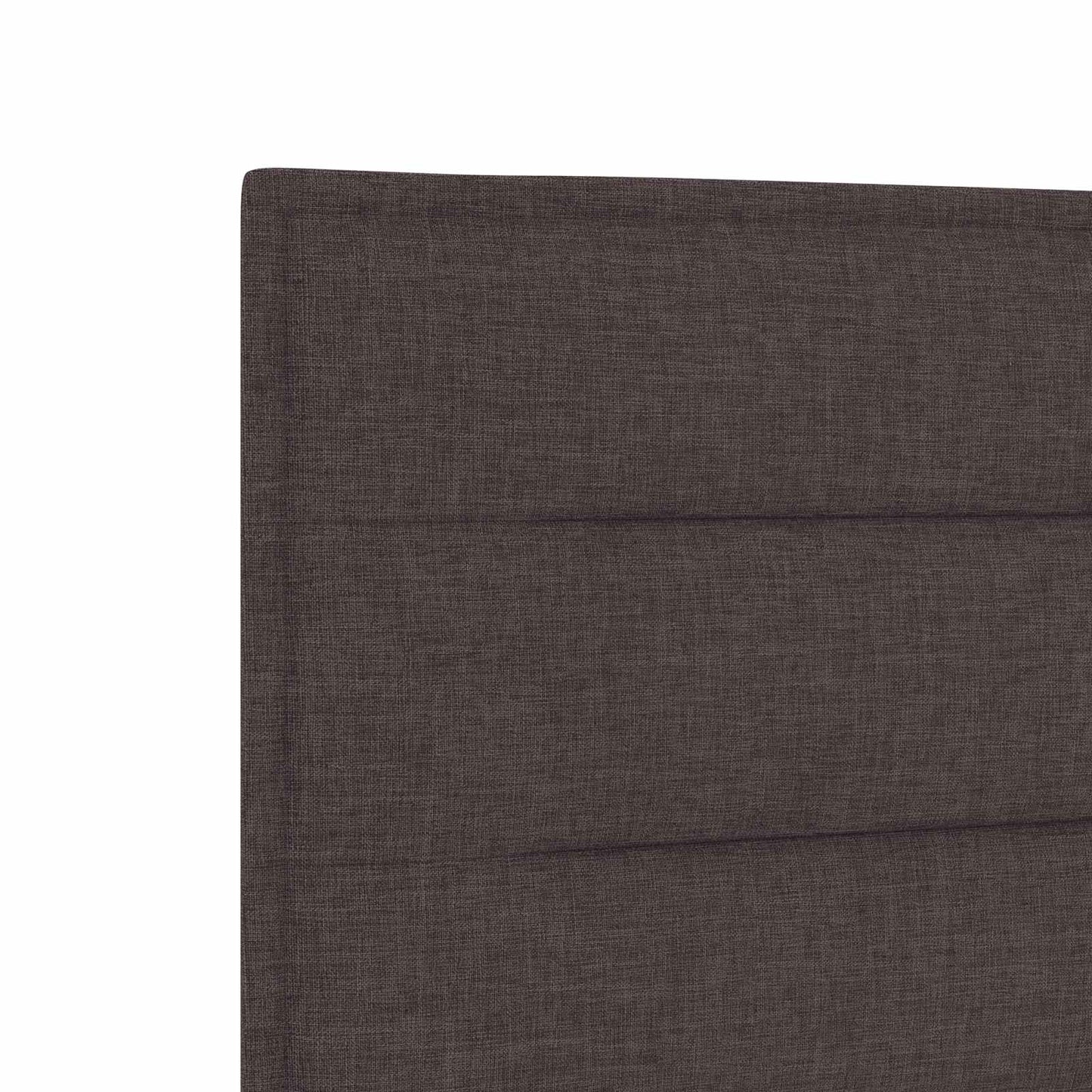 vidaXL Κρεβάτι box spring με στρώμα Σκούρο Καφέ 90 x 200 cm Ύφασμα