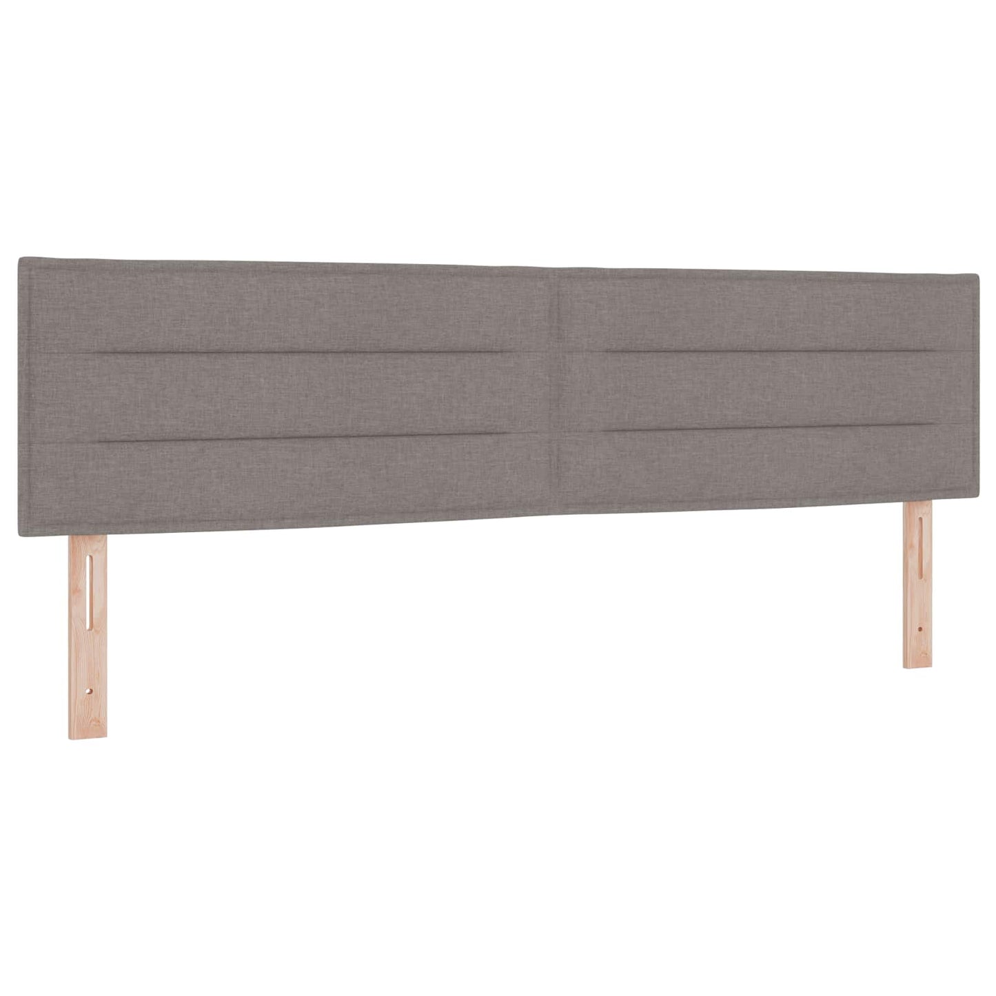 vidaXL Κρεβάτι box spring με στρώμα Taupe 180 x 200 cm Ύφασμα