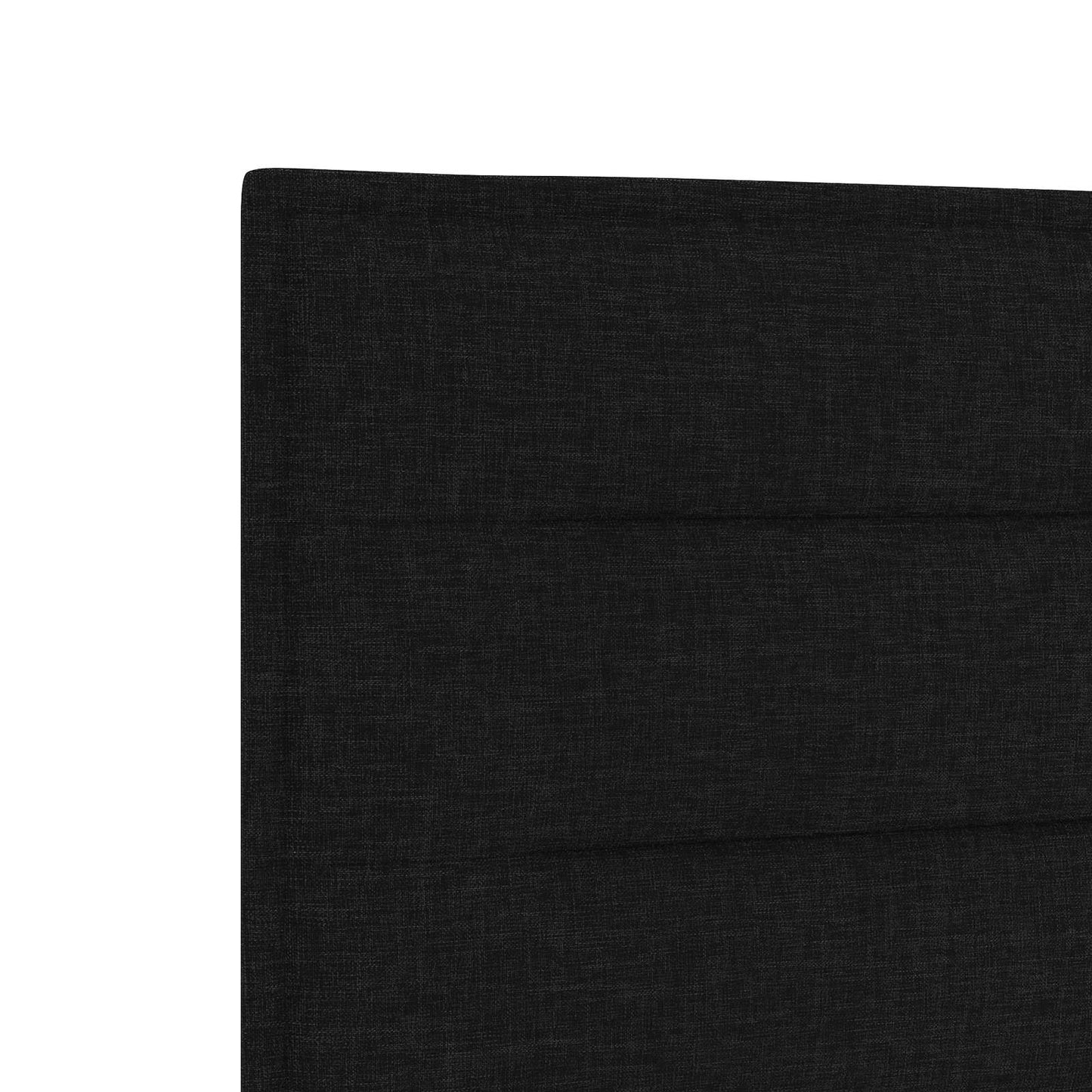 vidaXL Κρεβάτι box spring με στρώμα Μαύρο 90 x 200 cm Ύφασμα
