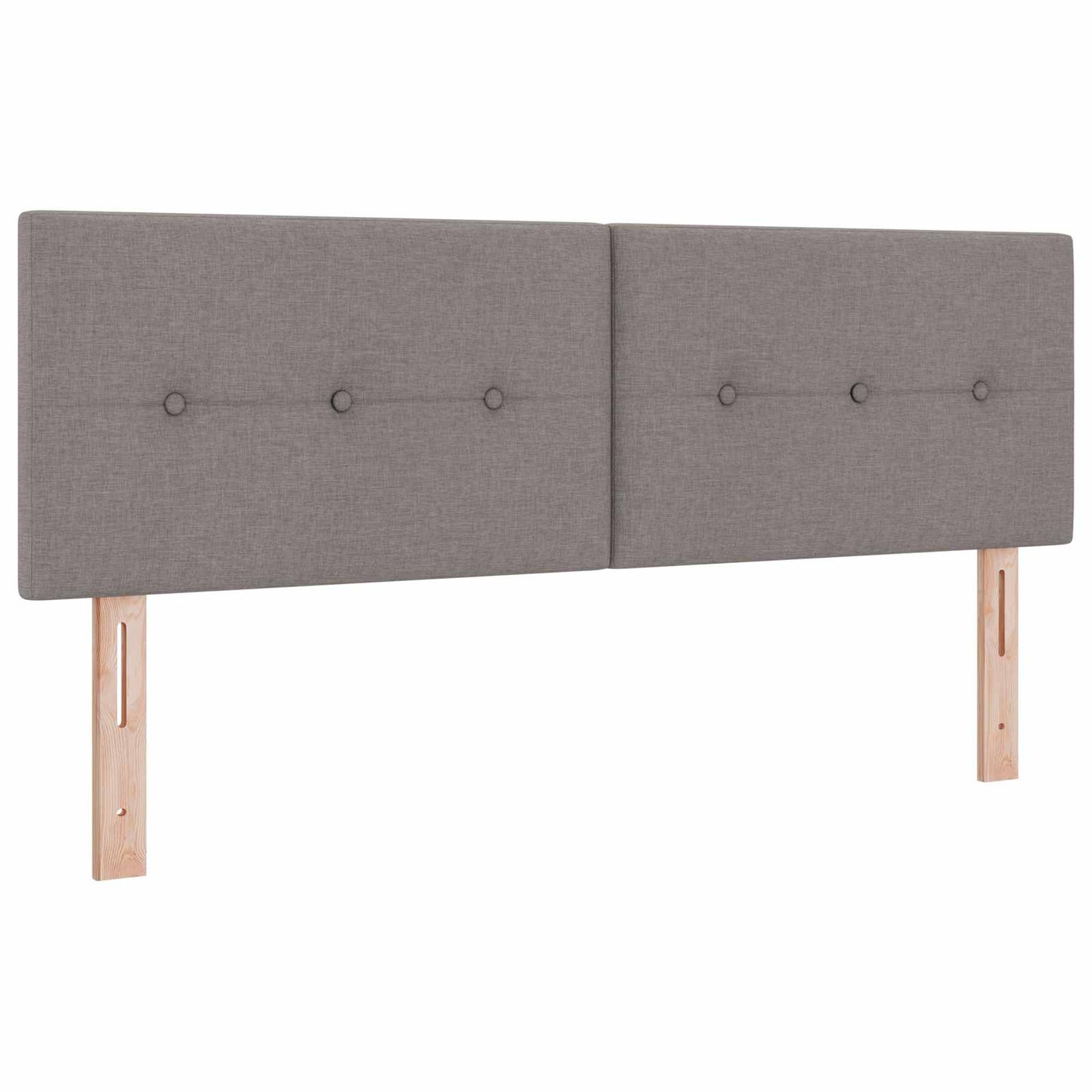 vidaXL Κρεβάτι box spring με στρώμα Taupe 140 x 190 cm Ύφασμα