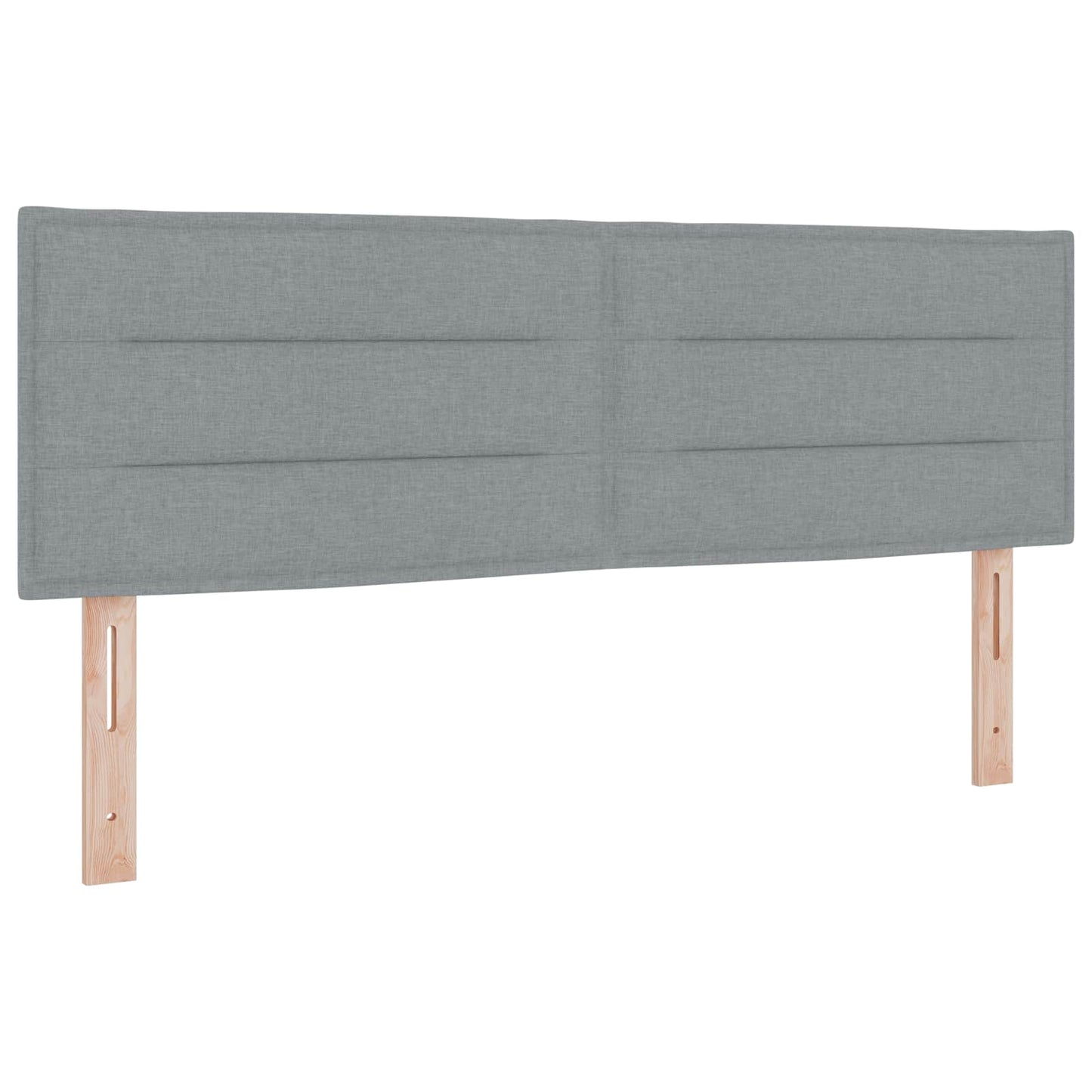 vidaXL Κρεβάτι box spring με στρώμα Ανοιχτό γκρι 160 x 200 cm Ύφασμα