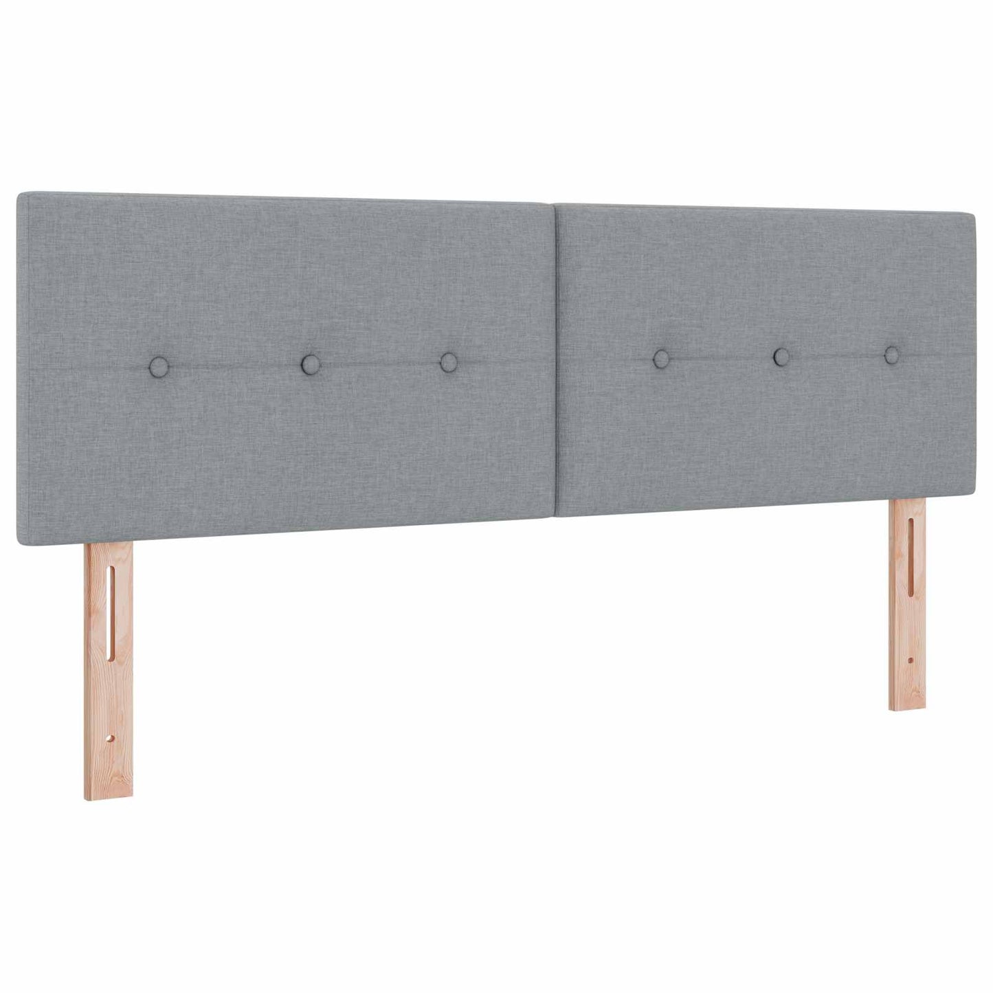 vidaXL Κρεβάτι box spring με στρώμα Ανοιχτό γκρι 160 x 200 cm Ύφασμα