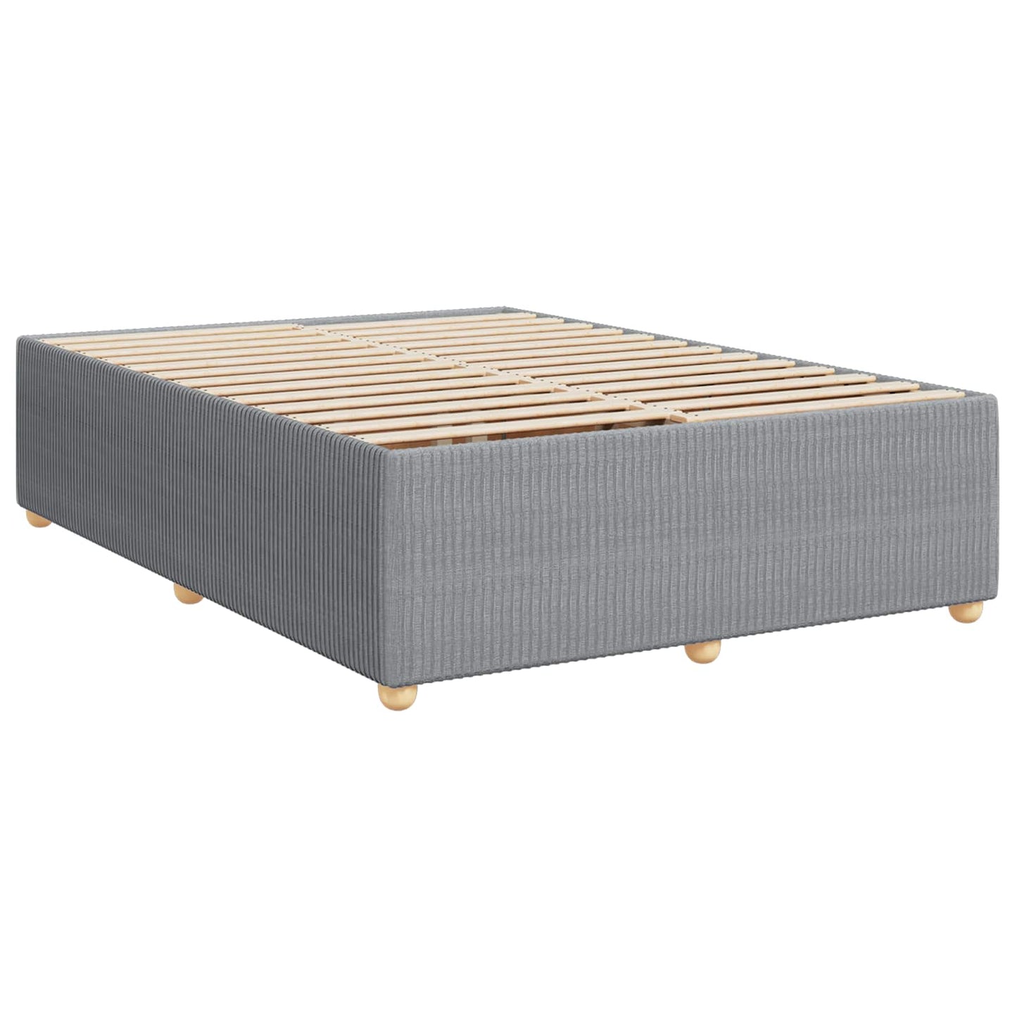 vidaXL Κρεβάτι box spring με στρώμα Ανοιχτό γκρι 160 x 200 cm Ύφασμα