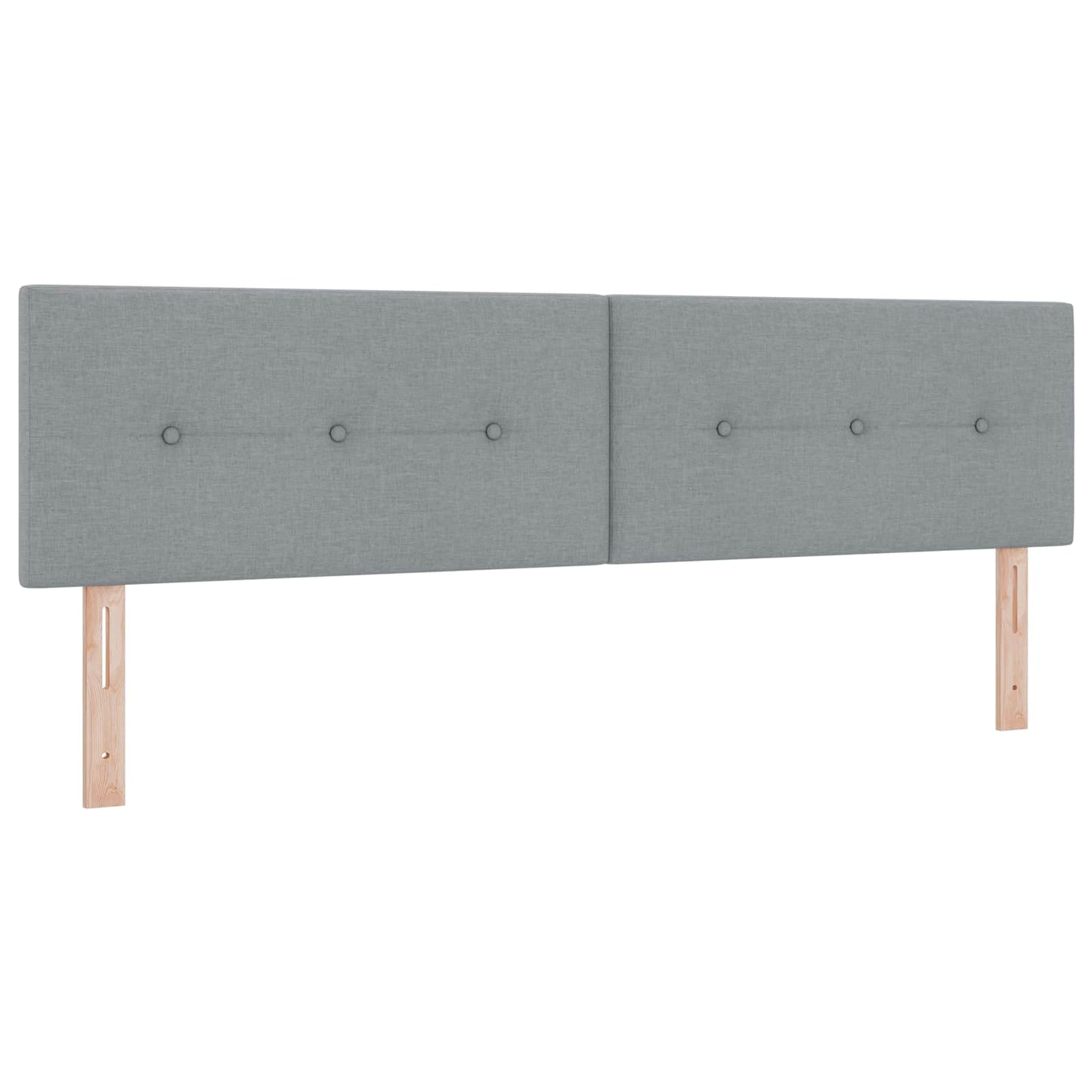 vidaXL Κρεβάτι box spring με στρώμα Ανοιχτό γκρι 180 x 200 cm Ύφασμα