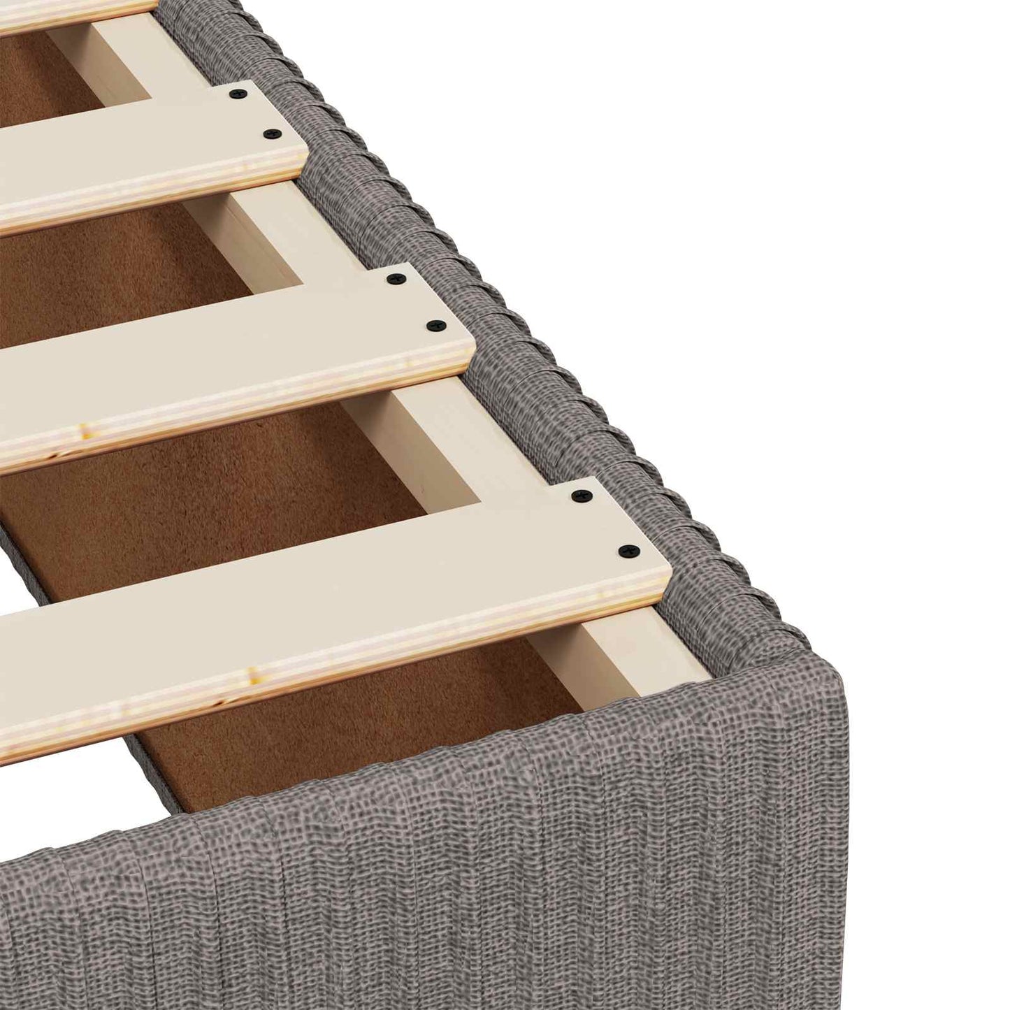 vidaXL Κρεβάτι box spring με στρώμα Taupe 200 x 200 cm Ύφασμα