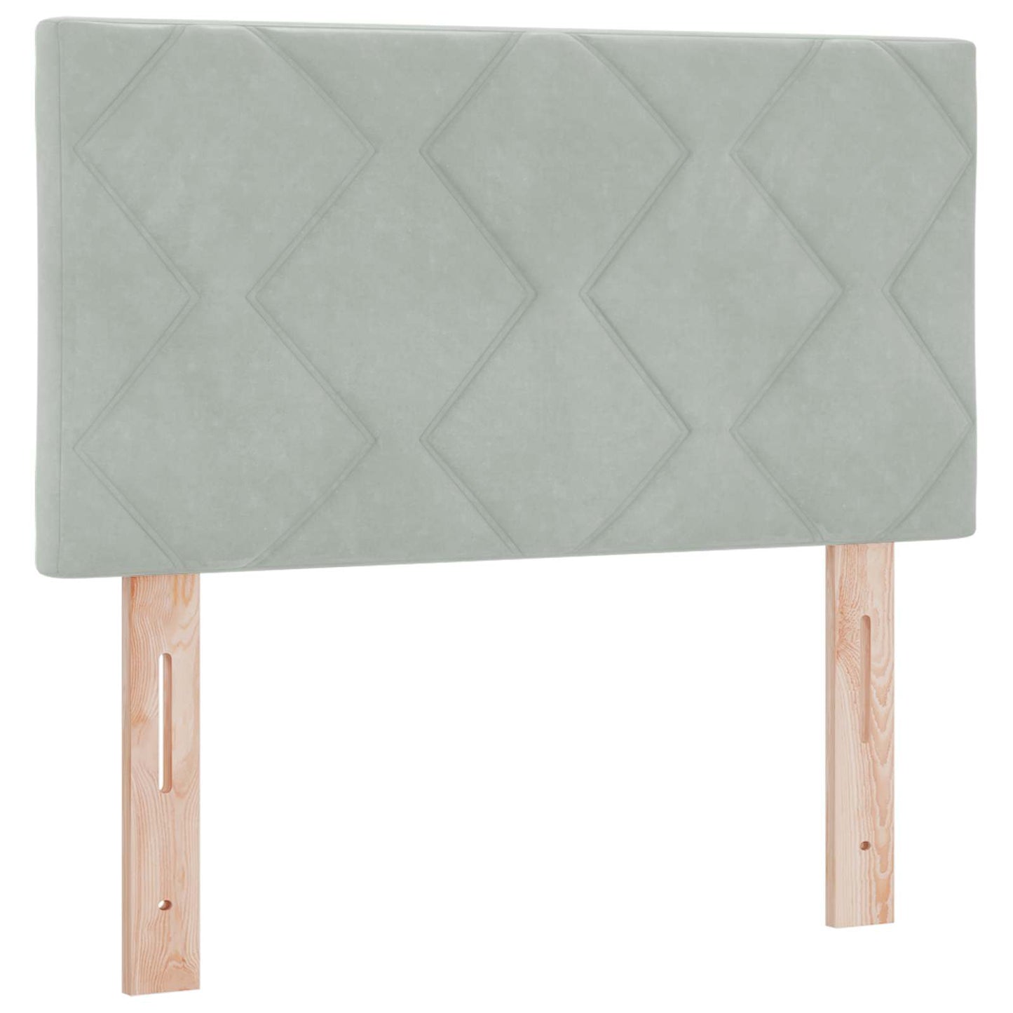 vidaXL Κρεβάτι box spring με στρώμα Ανοιχτό γκρι 80 x 200 cm Βελούδο