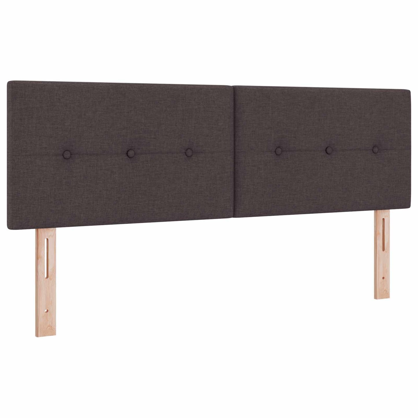 vidaXL Κρεβάτι Box Spring με Στρώμα και LED Σκούρο Καφέ 140 x 190 cm