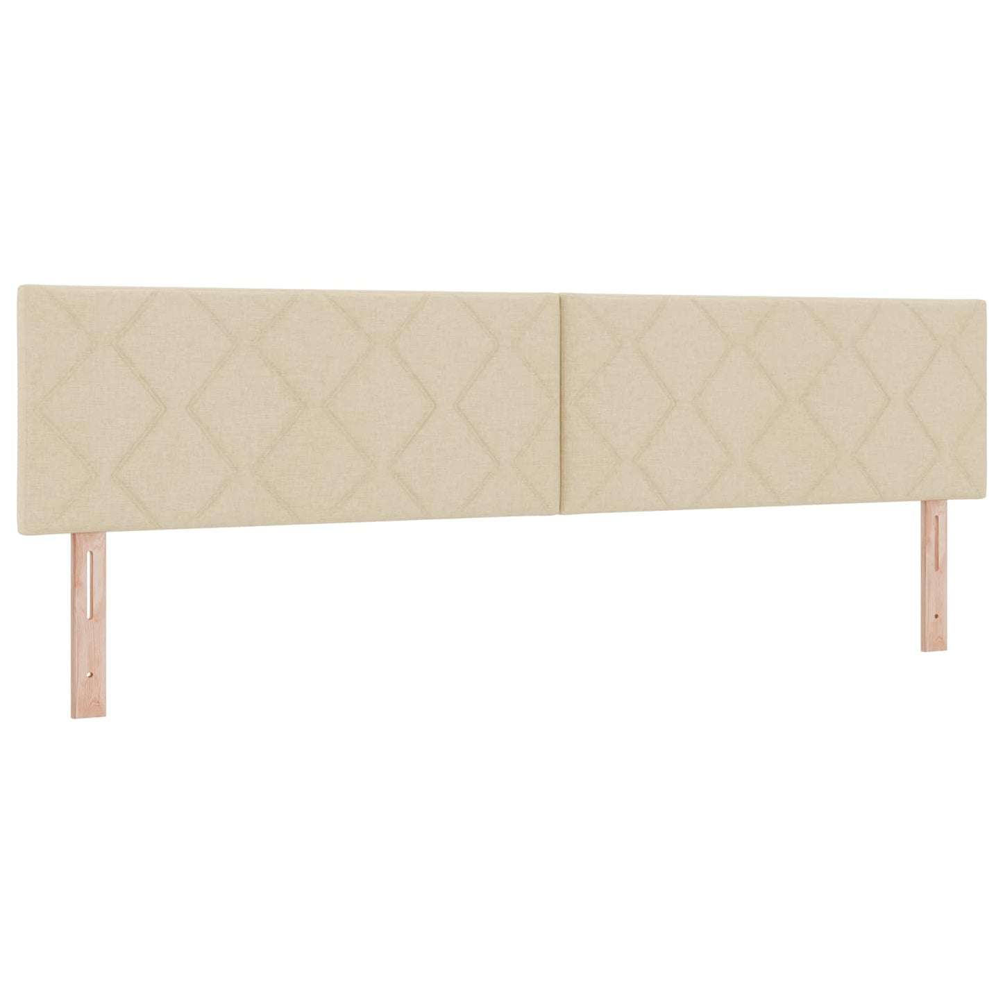 vidaXL Κρεβάτι Box Spring με Στρώμα και LED Κρεμ 200 x 200 cm Ύφασμα