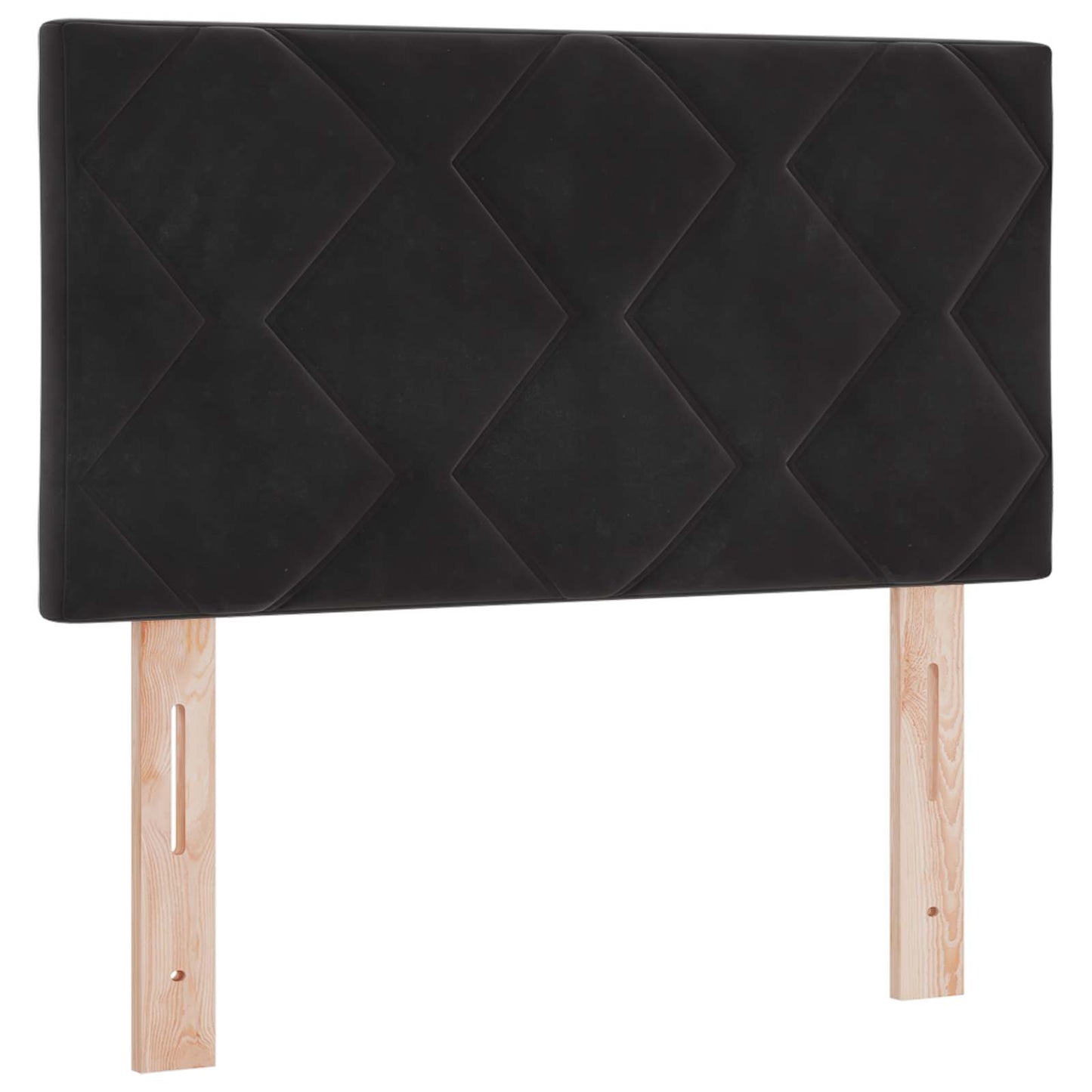 vidaXL Κρεβάτι Box Spring με Στρώμα και LED Μαύρο 80 x 200 cm Βελούδο