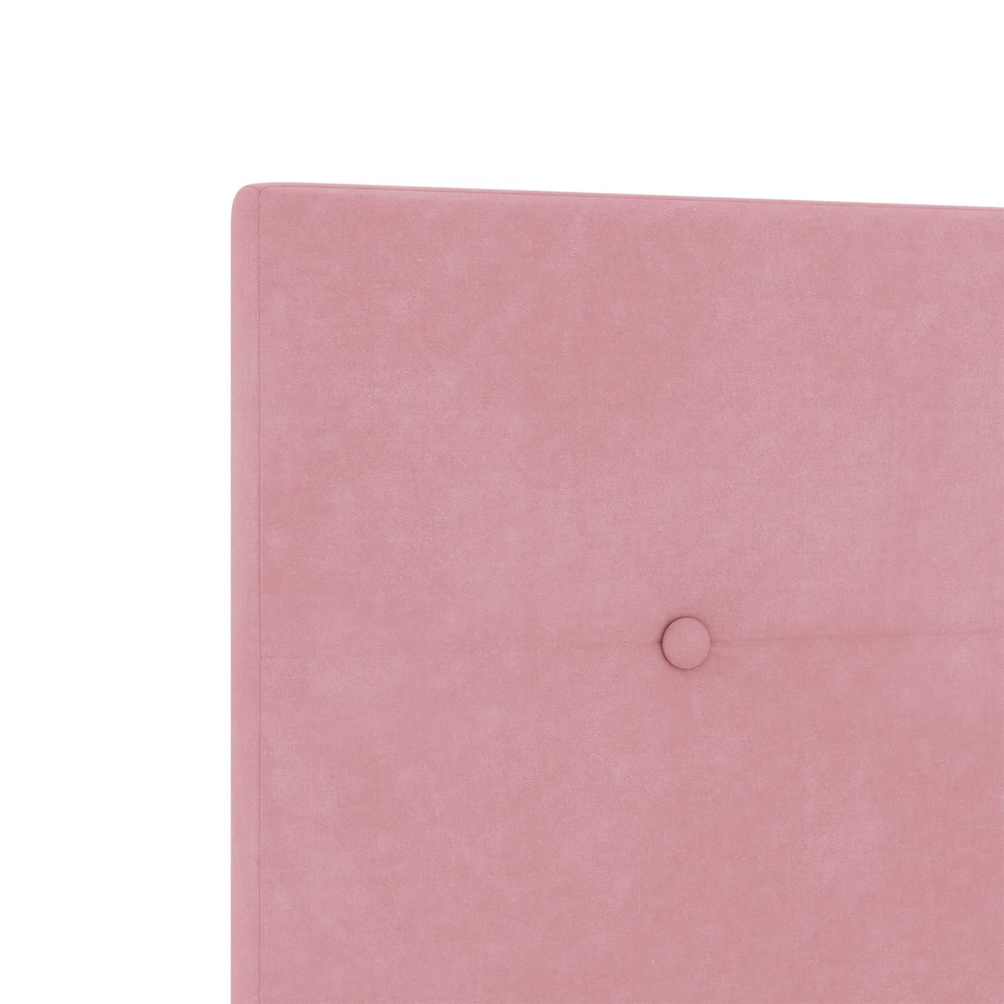 vidaXL Κρεβάτι Box Spring με Στρώμα και LED Ροζ 100 x 200 cm Βελούδο