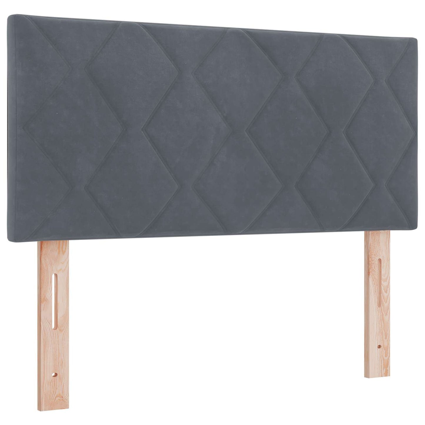 vidaXL Κρεβάτι Box Spring με Στρώμα και LED Σκούρο Γκρι 100 x 200 cm