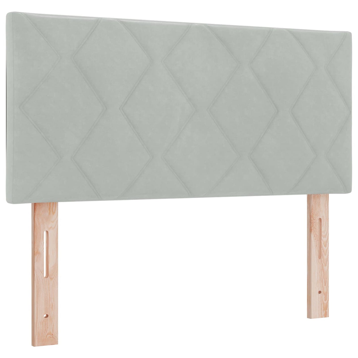 vidaXL Κρεβάτι Box Spring με Στρώμα και LED Ανοιχτό γκρι 120 x 200 cm