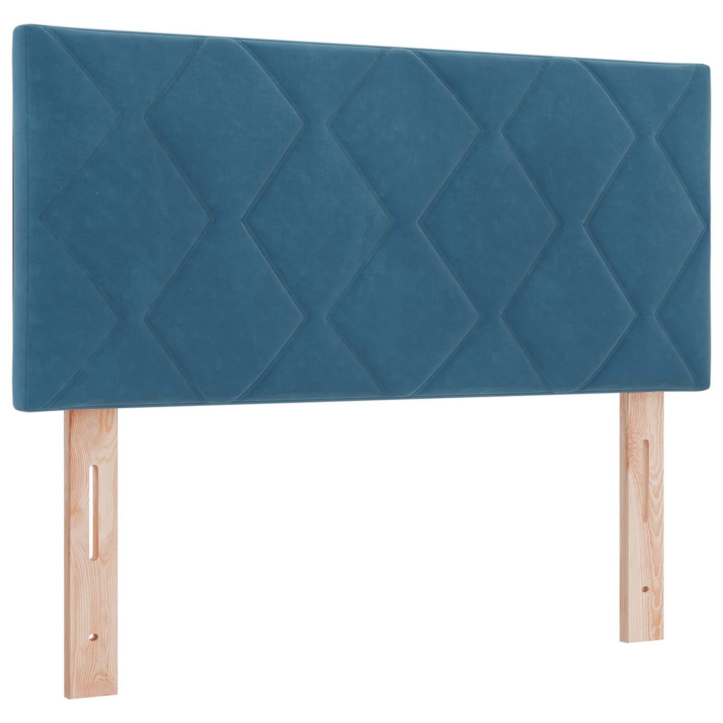 vidaXL Κρεβάτι Box Spring με Στρώμα και LED Μπλε 120 x 200 cm Βελούδο