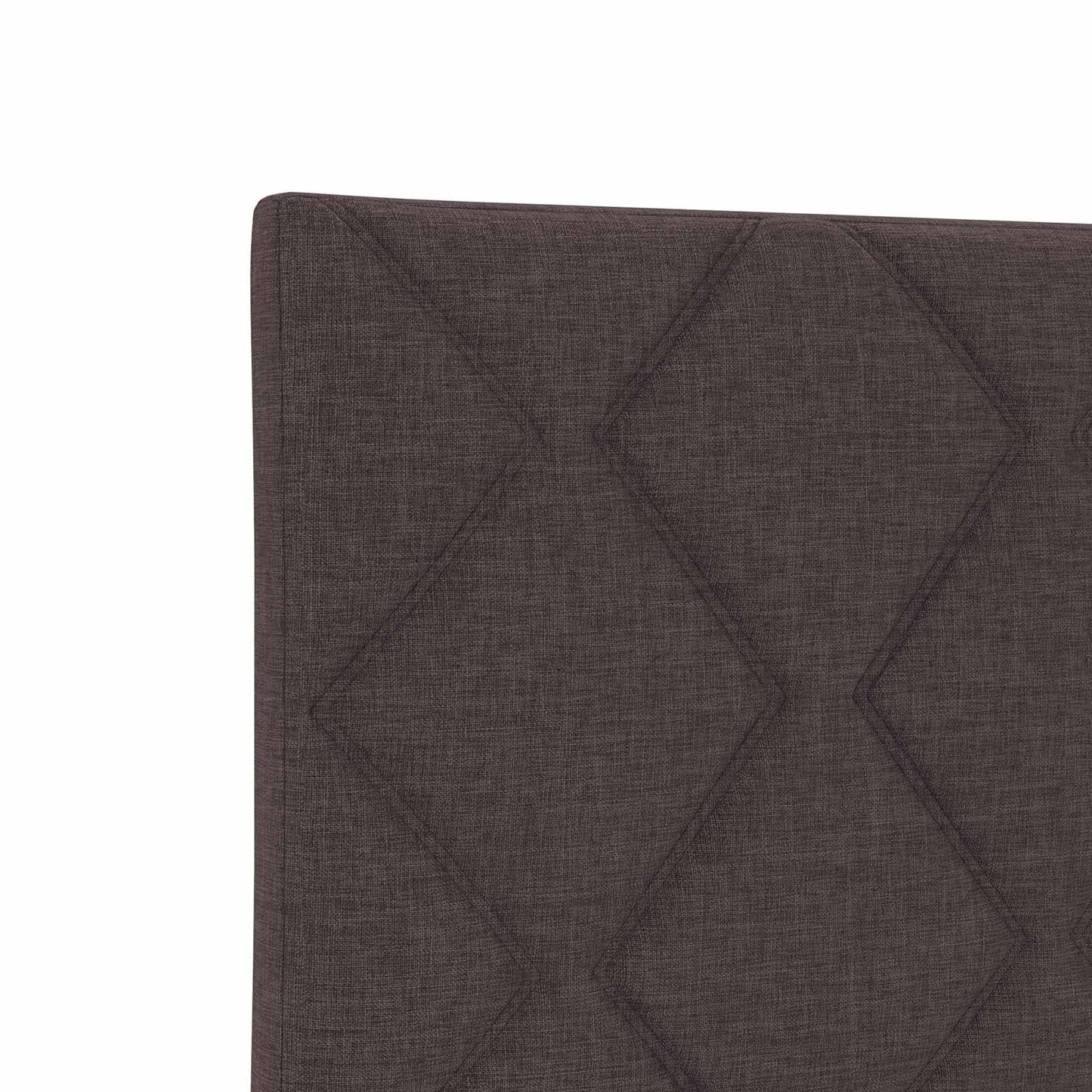 vidaXL Κρεβάτι box spring με στρώμα Σκούρο Καφέ 140 x 200 cm Ύφασμα