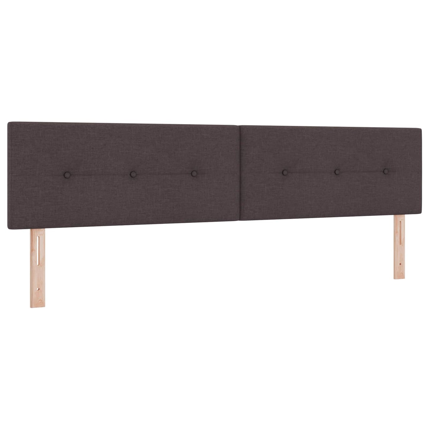 vidaXL Κρεβάτι box spring με στρώμα Σκούρο Καφέ 200 x 200 cm Ύφασμα