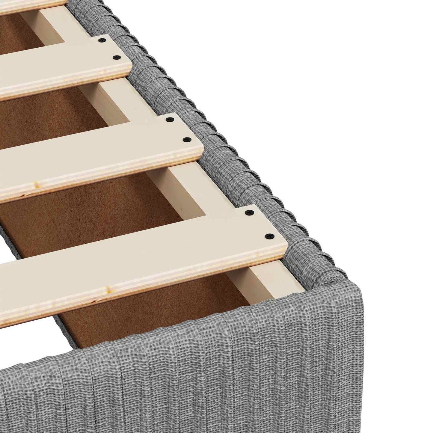 vidaXL Κρεβάτι box spring με στρώμα Ανοιχτό γκρι 120 x 200 cm Ύφασμα