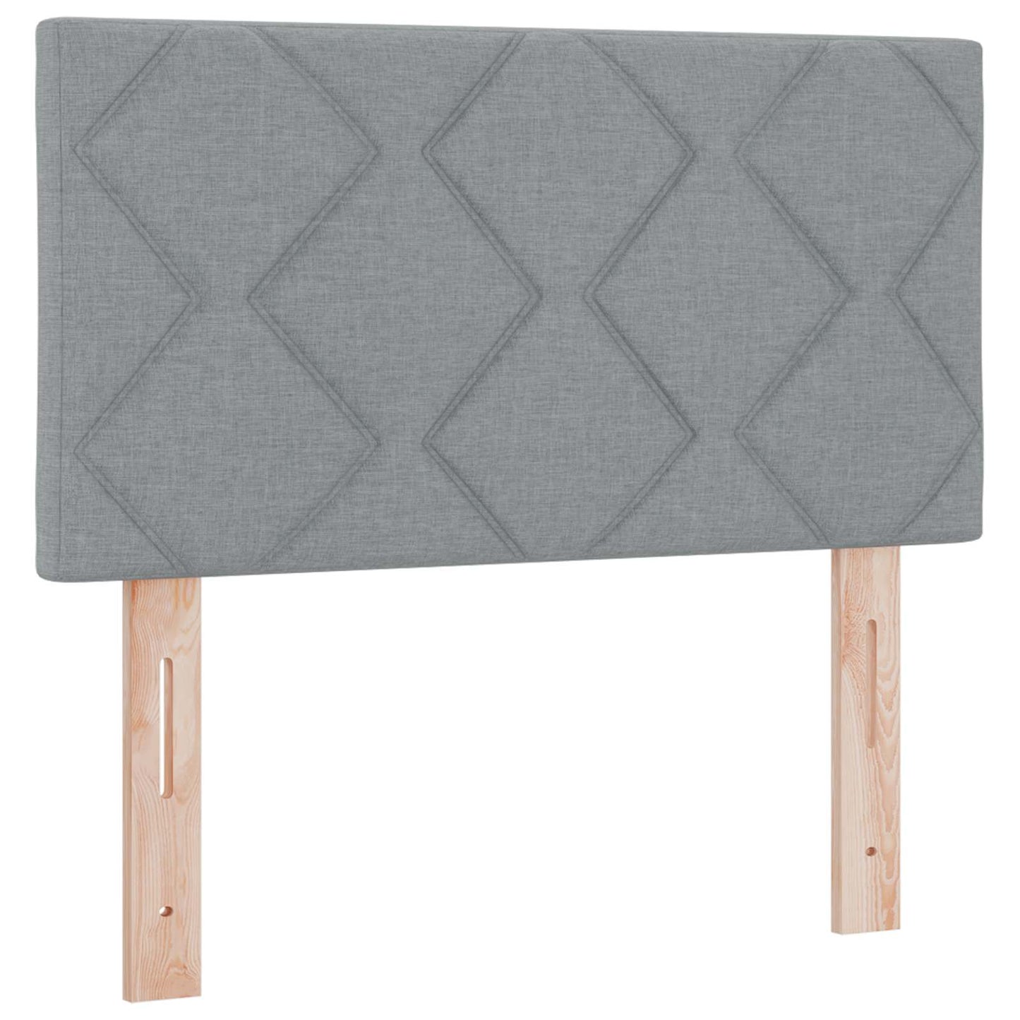 vidaXL Κρεβάτι box spring με στρώμα Ανοιχτό γκρι 120 x 200 cm Ύφασμα