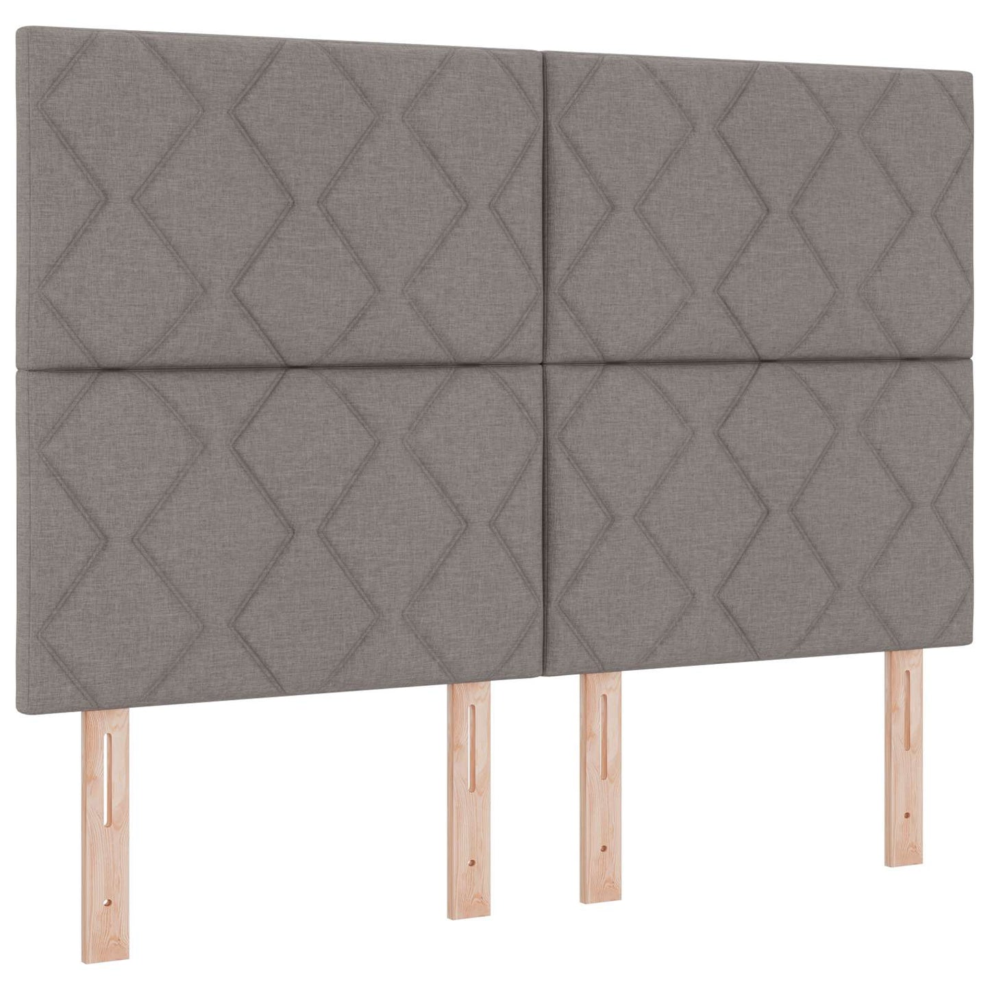 vidaXL Κρεβάτι box spring με στρώμα Taupe 140 x 190 cm Ύφασμα