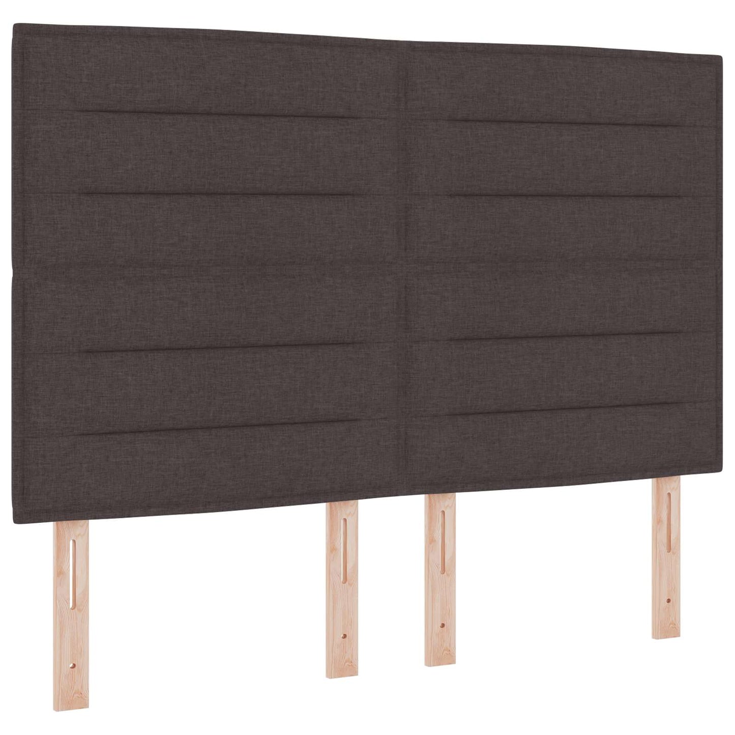 vidaXL Κρεβάτι box spring με στρώμα Σκούρο Καφέ 160 x 200 cm Ύφασμα