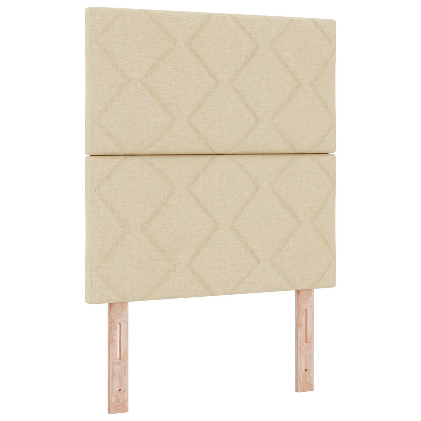 vidaXL Κρεβάτι box spring με στρώμα Κρεμ 80 x 200 cm Ύφασμα