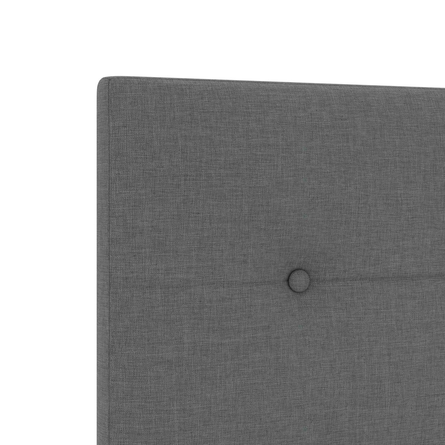 vidaXL Κρεβάτι box spring με στρώμα Σκούρο Γκρι 100 x 200 cm Ύφασμα