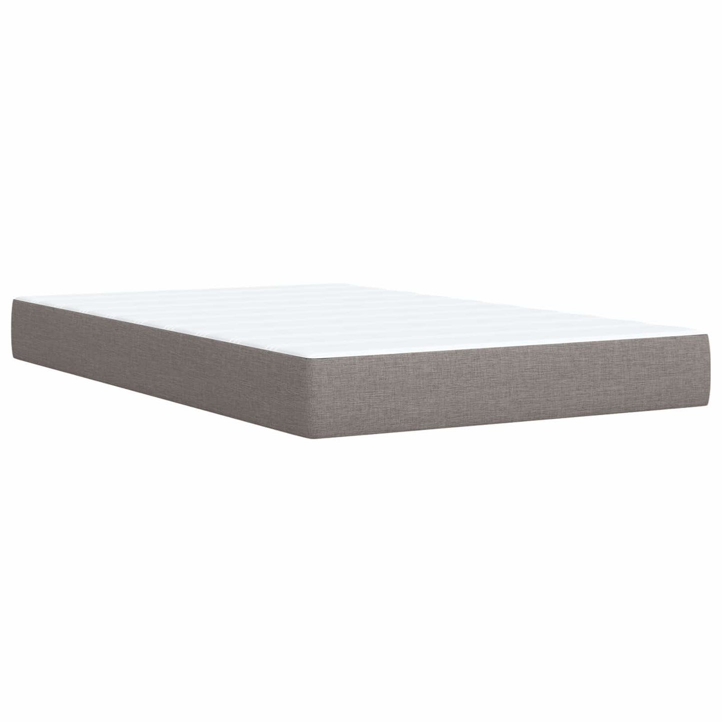 vidaXL Κρεβάτι box spring με στρώμα Taupe 120 x 190 cm Ύφασμα