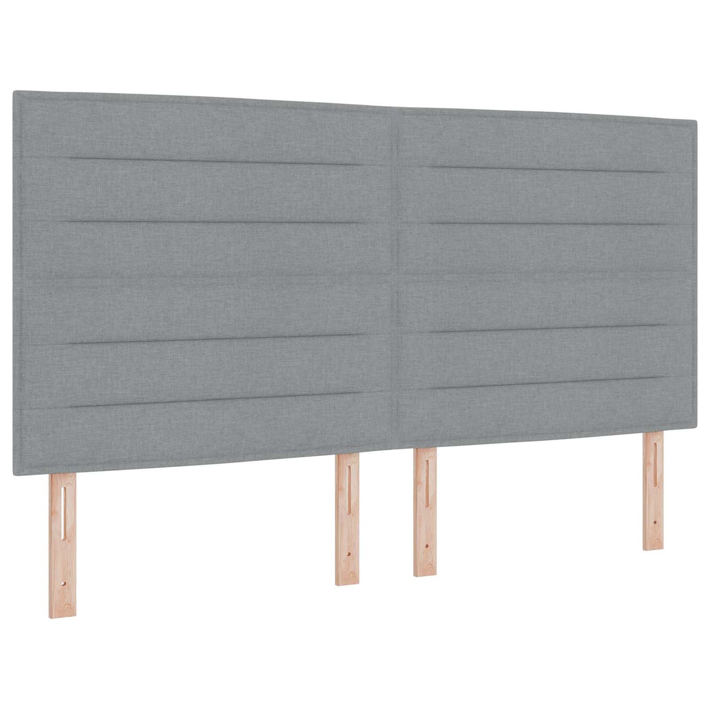 vidaXL Κρεβάτι box spring με στρώμα Ανοιχτό γκρι 180 x 200 cm Ύφασμα