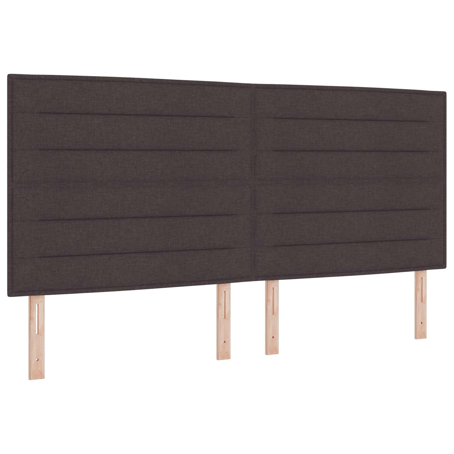 vidaXL Κρεβάτι box spring με στρώμα Σκούρο Καφέ 200 x 200 cm Ύφασμα