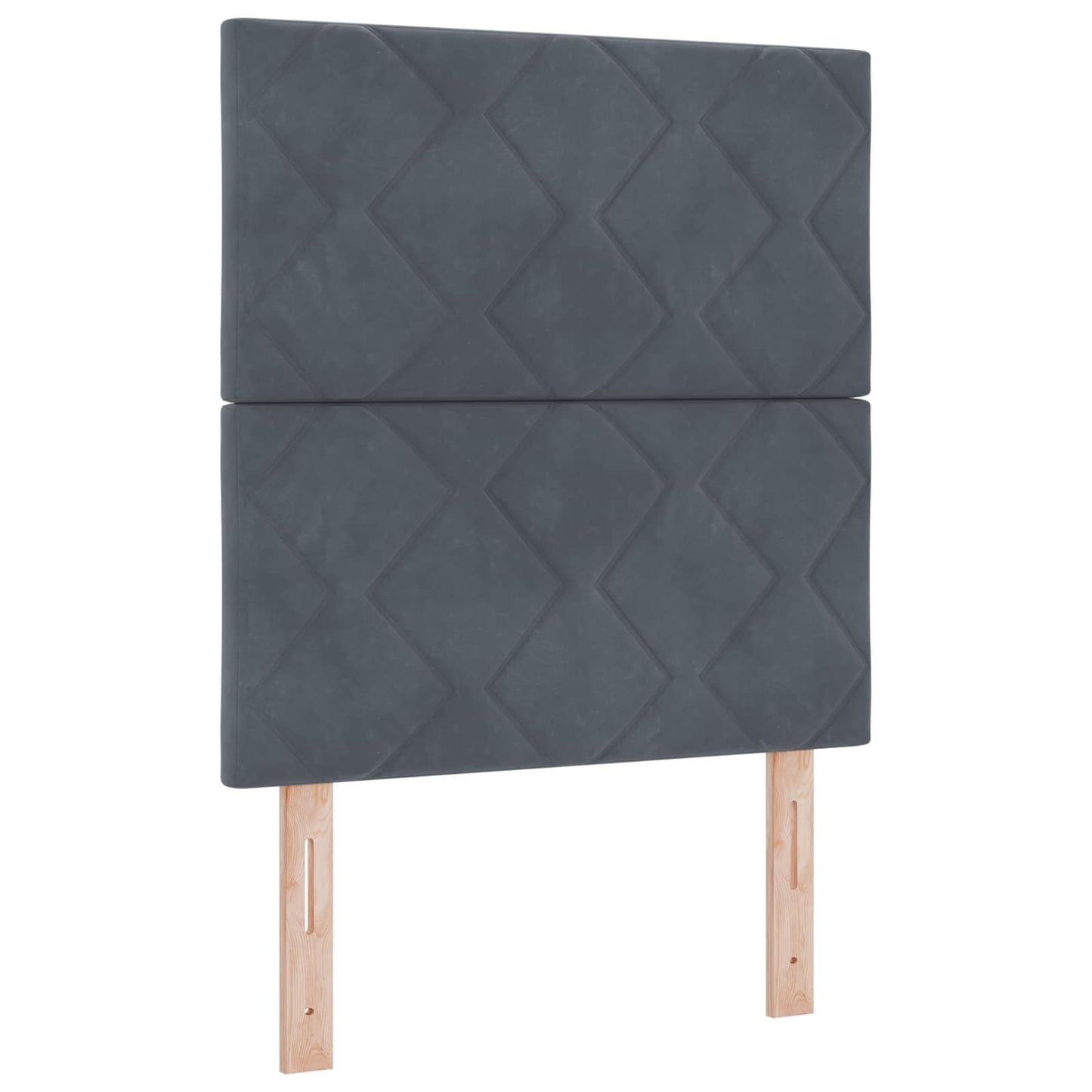 vidaXL Κρεβάτι box spring με στρώμα Σκούρο Γκρι 80 x 200 cm Βελούδο