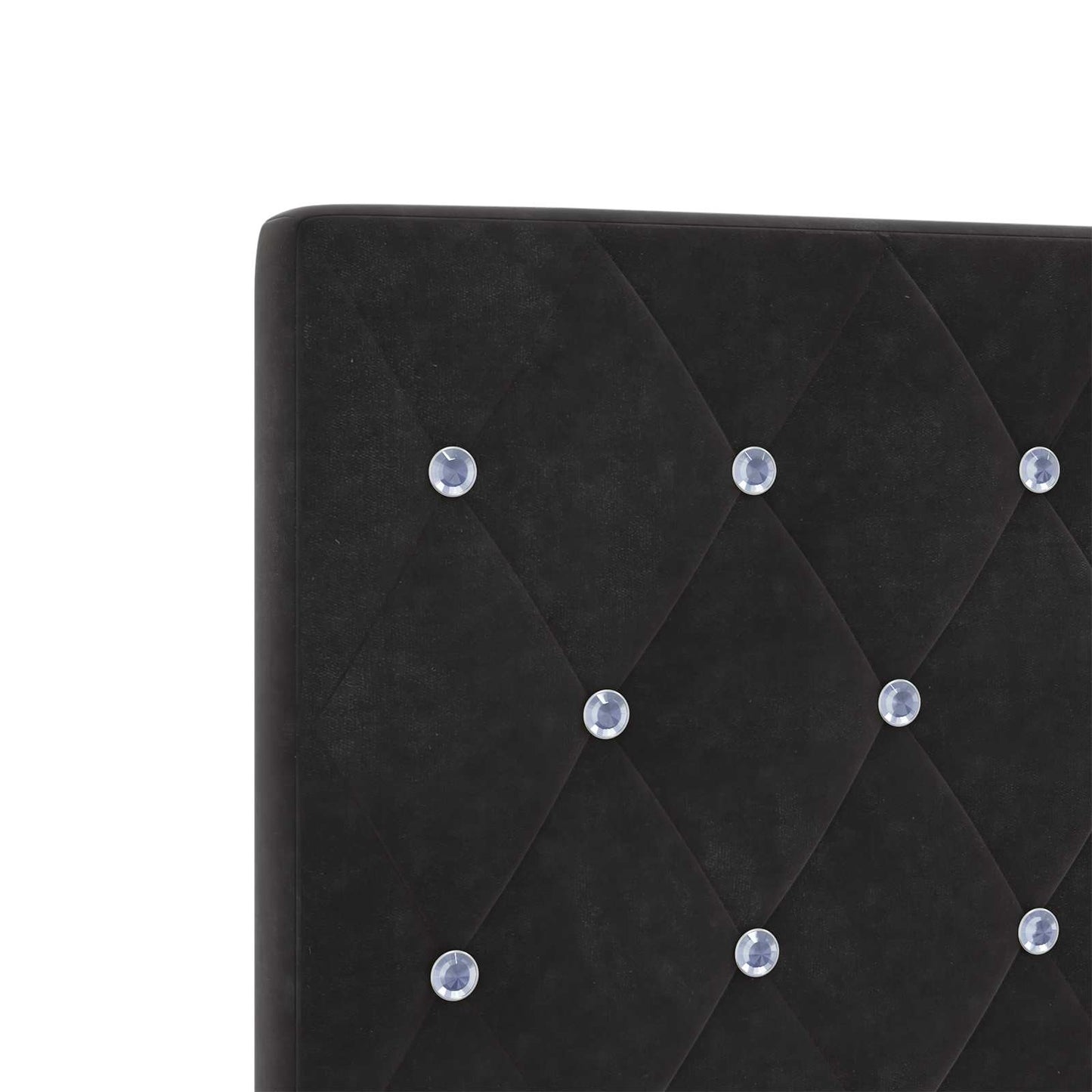 vidaXL Κρεβάτι box spring με στρώμα Μαύρο 140 x 200 cm Βελούδο
