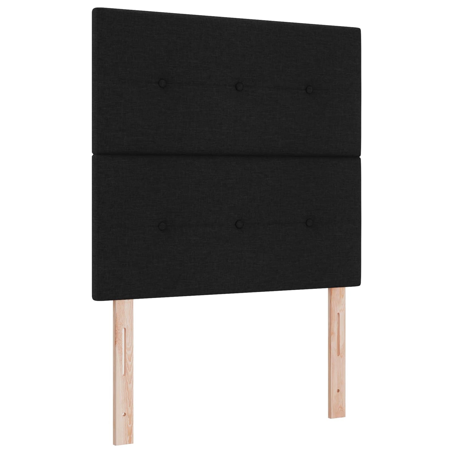 vidaXL Κρεβάτι box spring με στρώμα Μαύρο 120 x 200 cm Ύφασμα