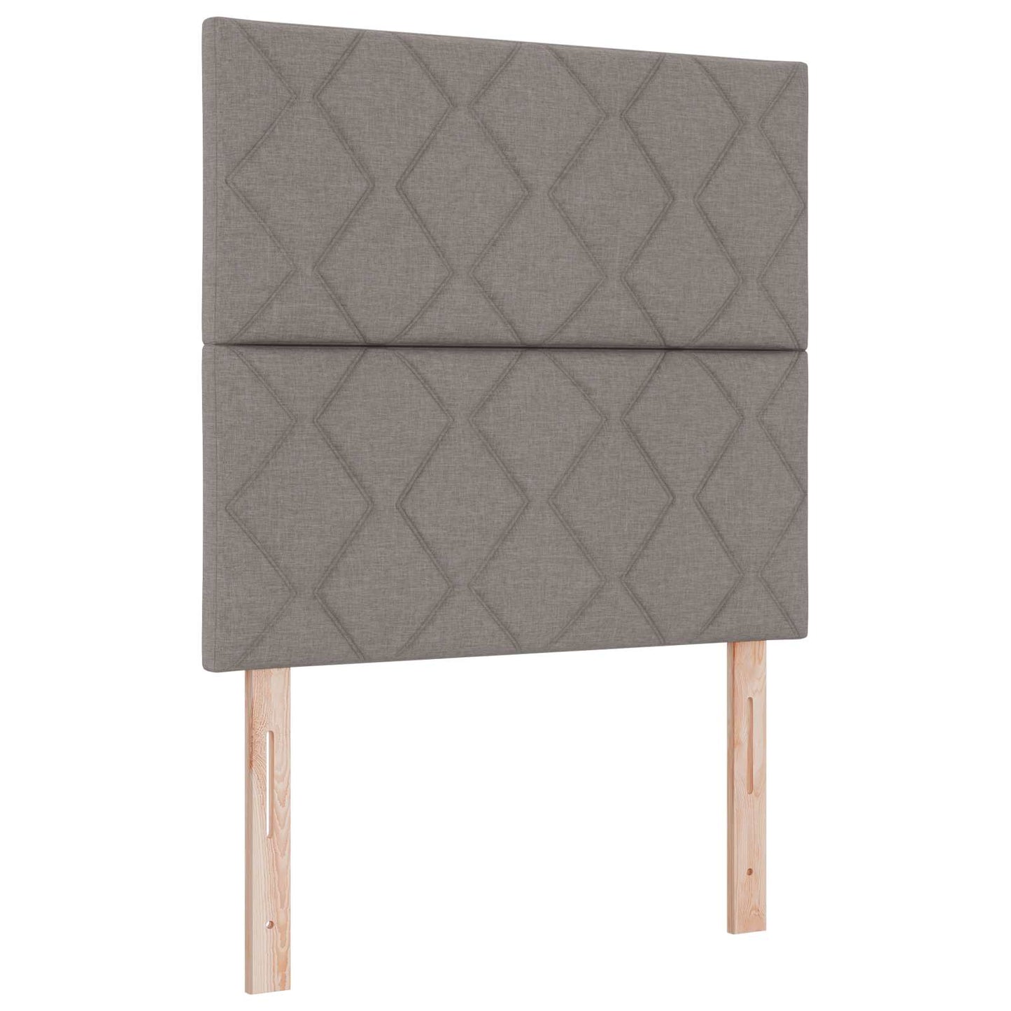 vidaXL Κρεβάτι με κουτί ελατηρίου LED και στρώμα Taupe 120 x 190 cm