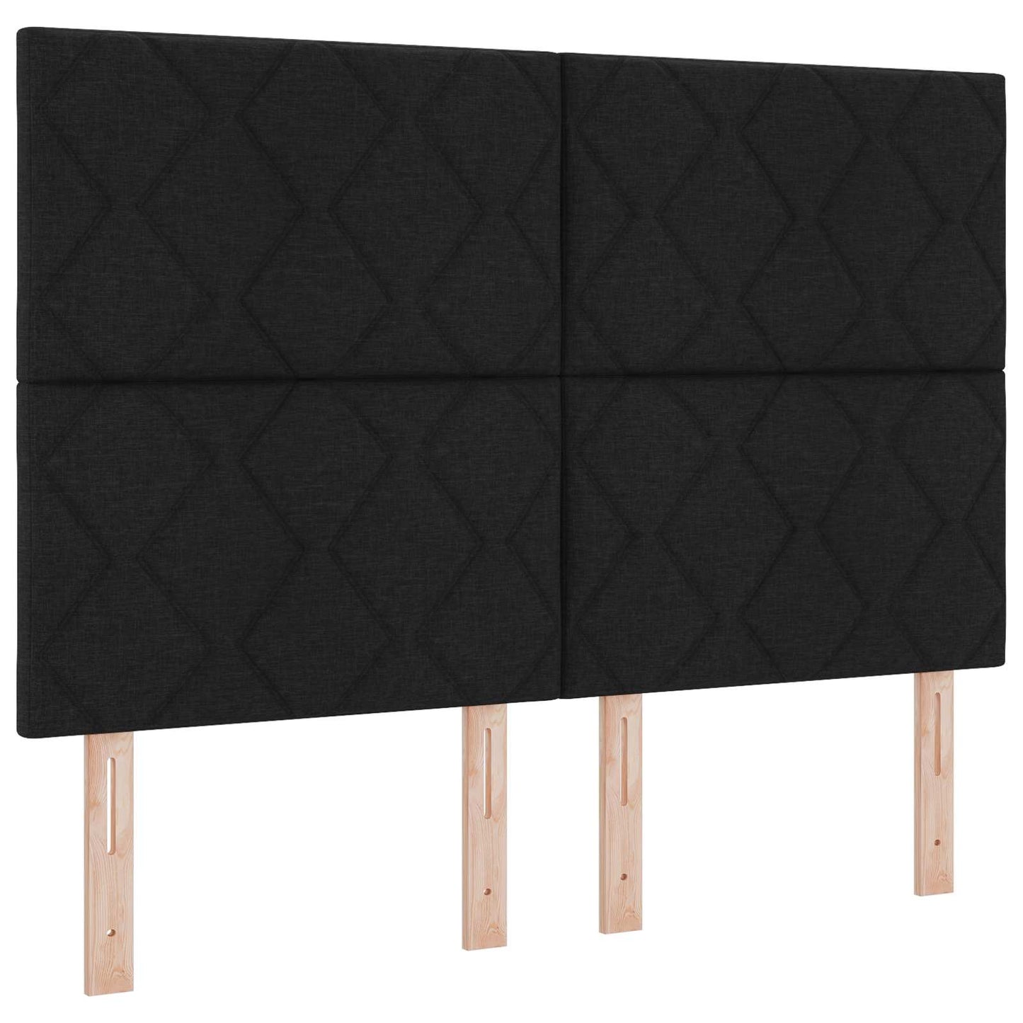 vidaXL Κρεβάτι με κουτί ελατηρίου LED και στρώμα Μαύρο 140 x 190 cm