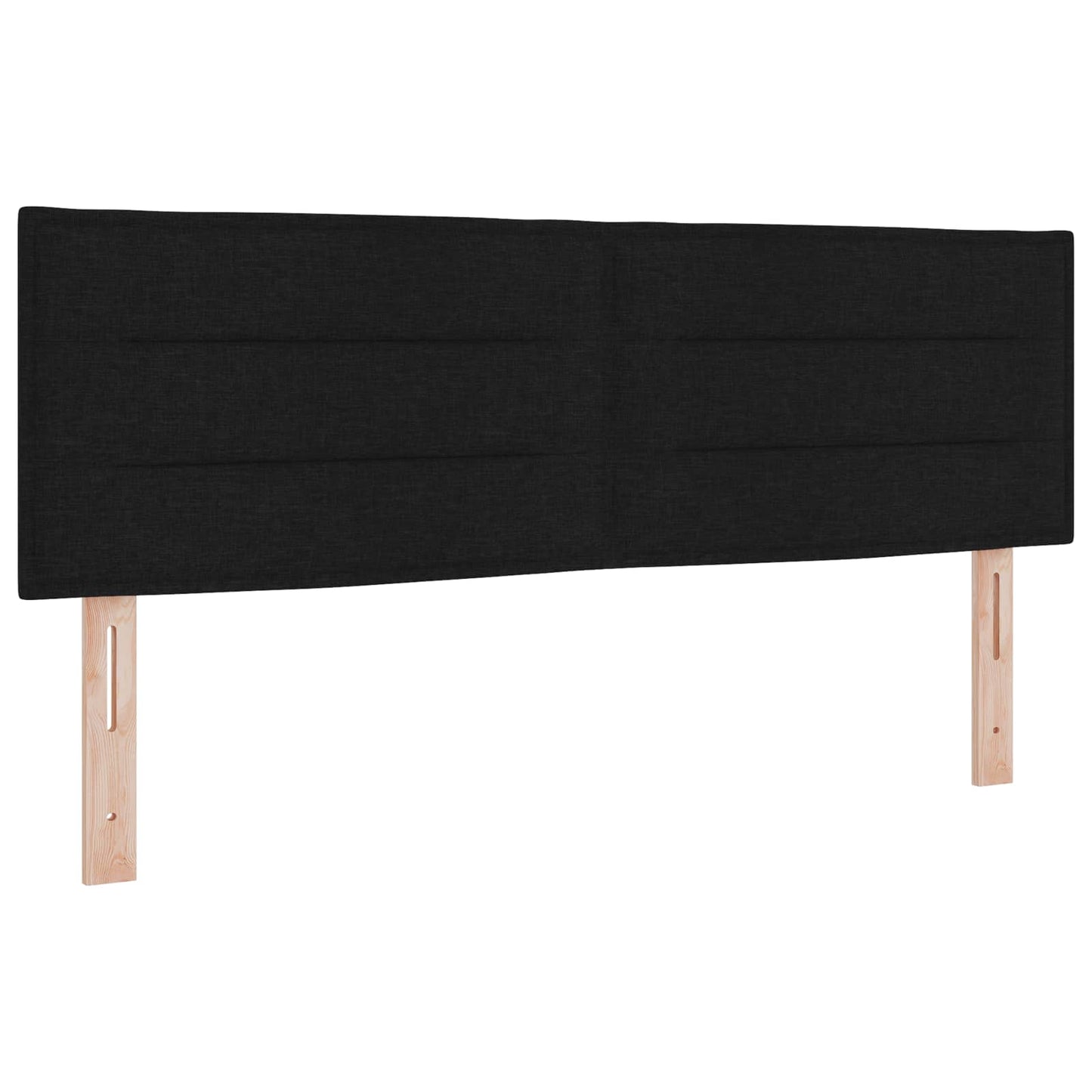 vidaXL Κρεβάτι Ottoman με στρώμα με κεφαλάρι Μαύρο 140 x 200 cm Ύφασμα