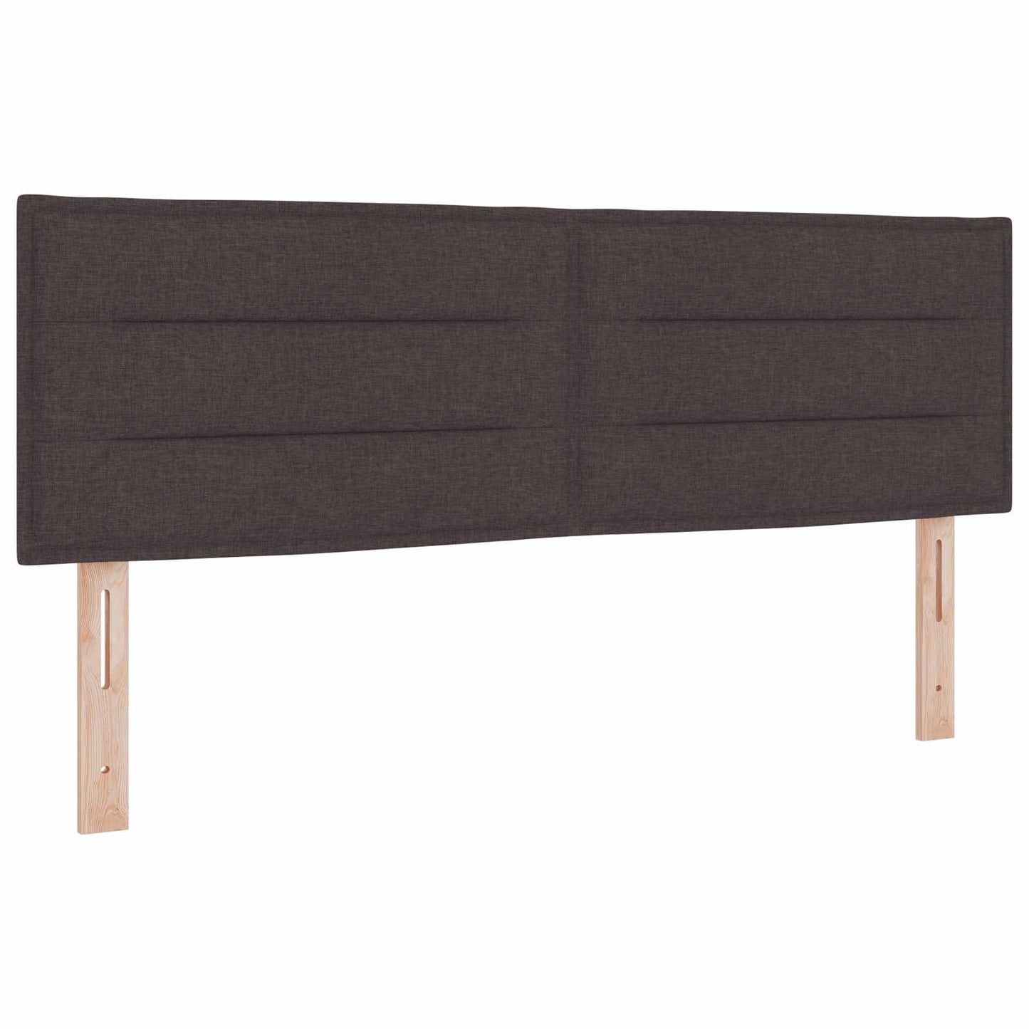 vidaXL Κρεβάτι Ottoman με στρώμα Σκούρο Καφέ 160 x 200 cm Ύφασμα
