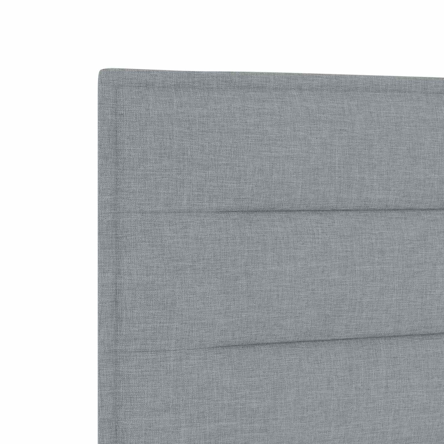 vidaXL Κρεβάτι Ottoman με στρώμα Ανοιχτό γκρι 200 x 200 cm Ύφασμα