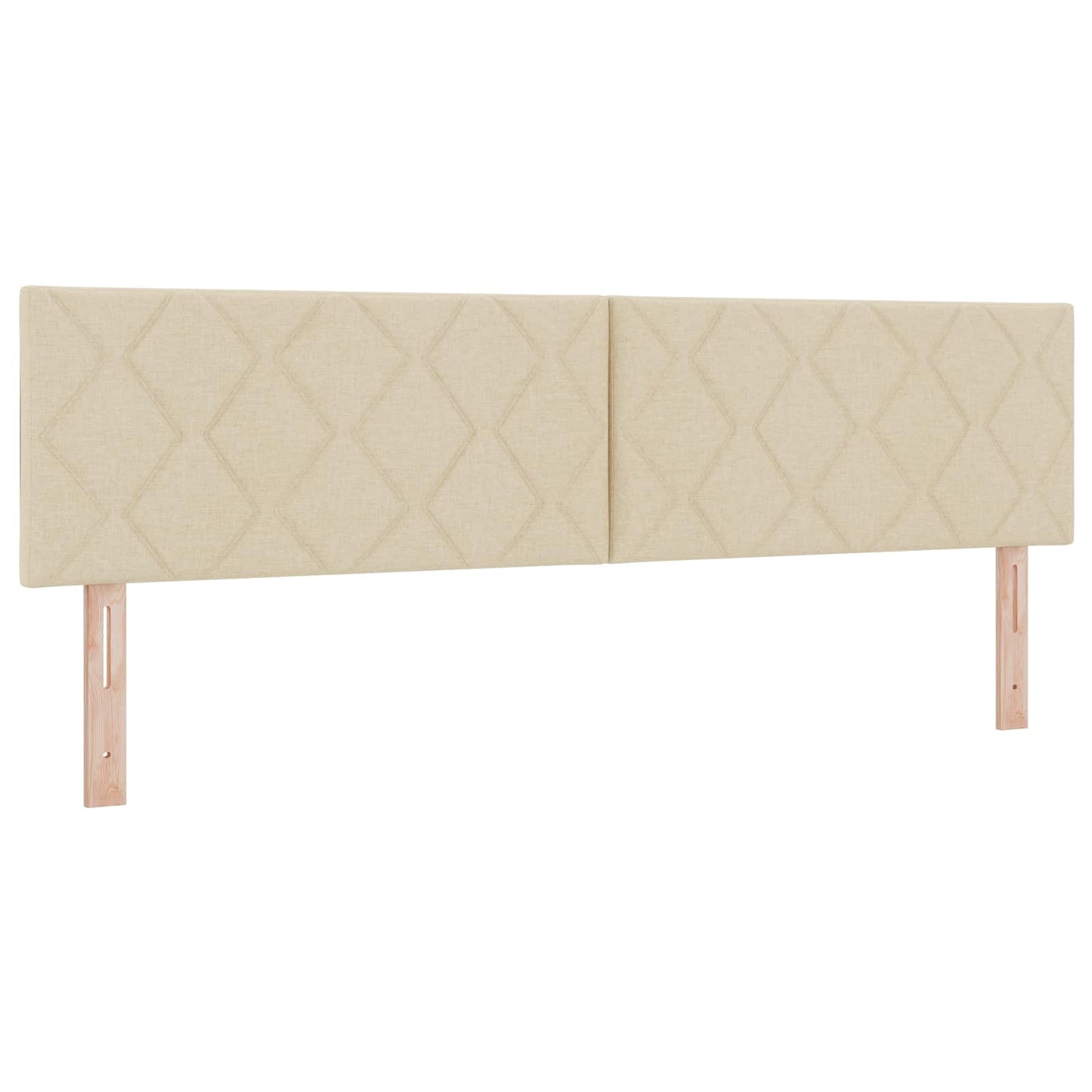 vidaXL Κρεβάτι Ottoman με στρώμα με κεφαλάρι Κρεμ 180 x 200 cm Ύφασμα